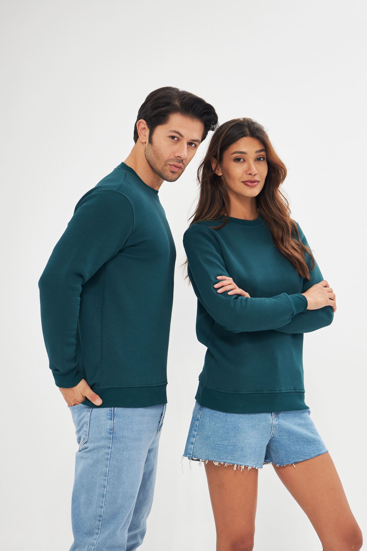 Unisex Slim Fit Sweatshirt PETROL