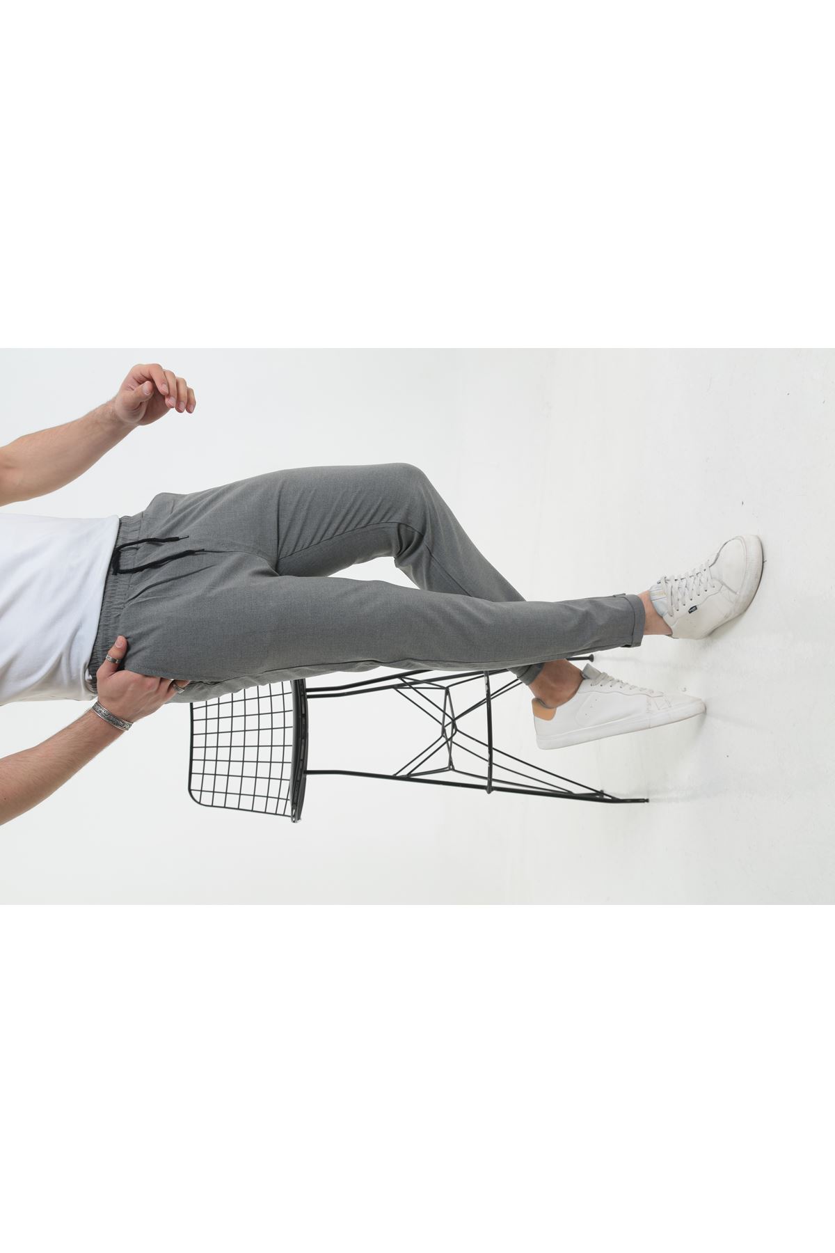 Erkek Dar Kalıp Duble Paça Jogger Pantolon