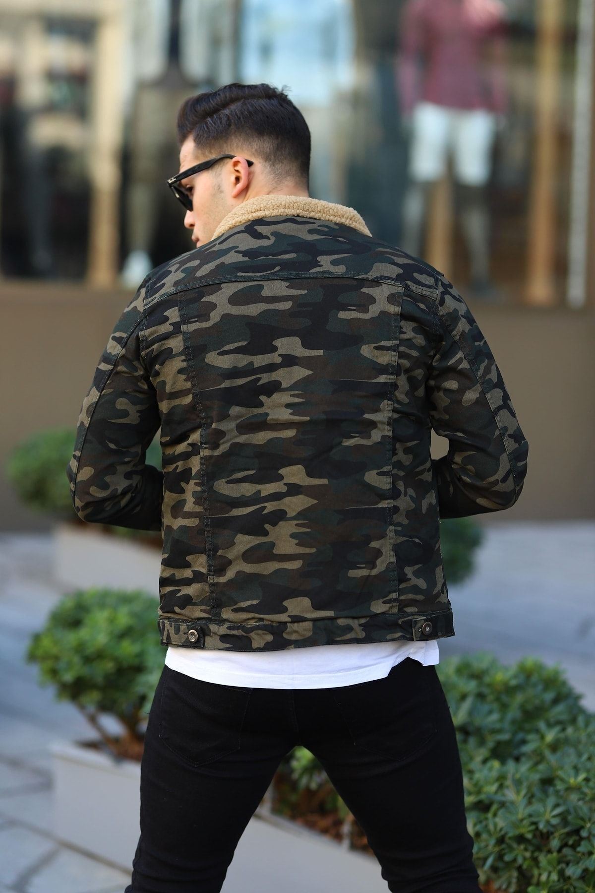 Erkek Içi Kürklü Kot Ceket