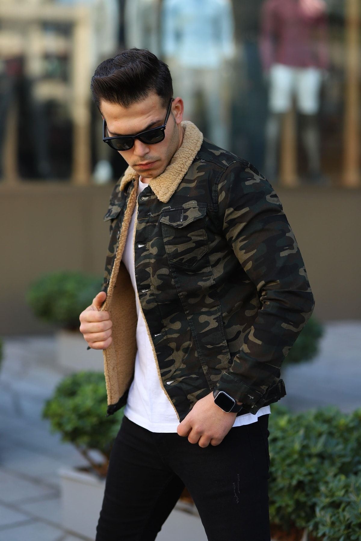 Erkek Içi Kürklü Kot Ceket