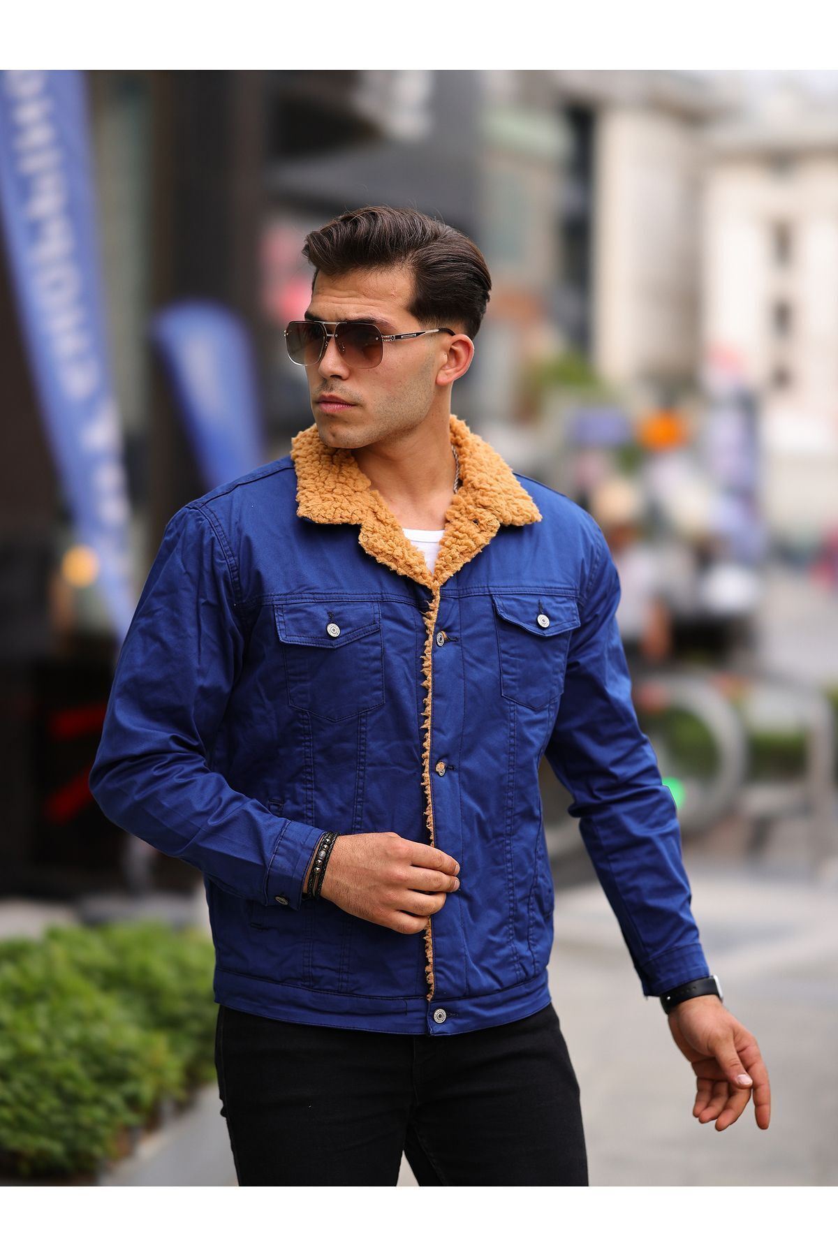 ERKEK İÇİ KÜRKLÜ KOT CEKET