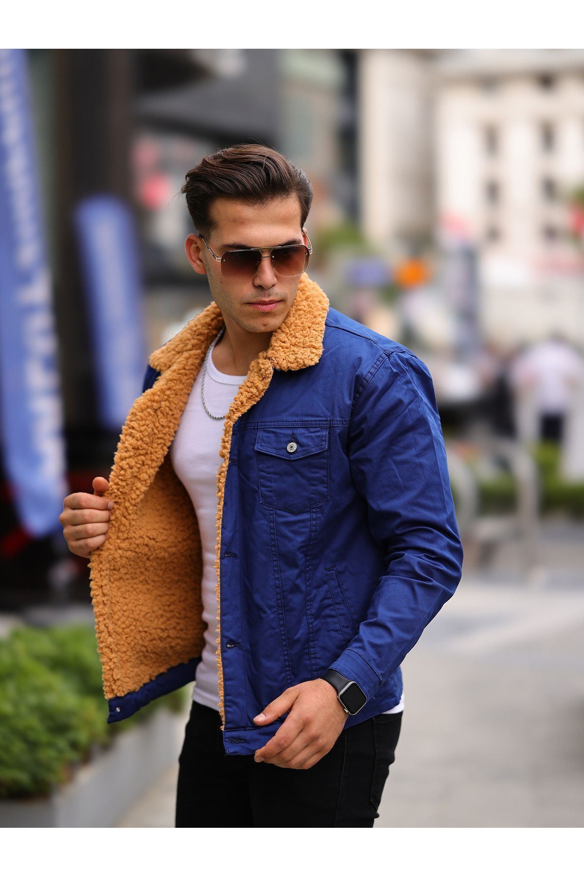 ERKEK İÇİ KÜRKLÜ KOT CEKET