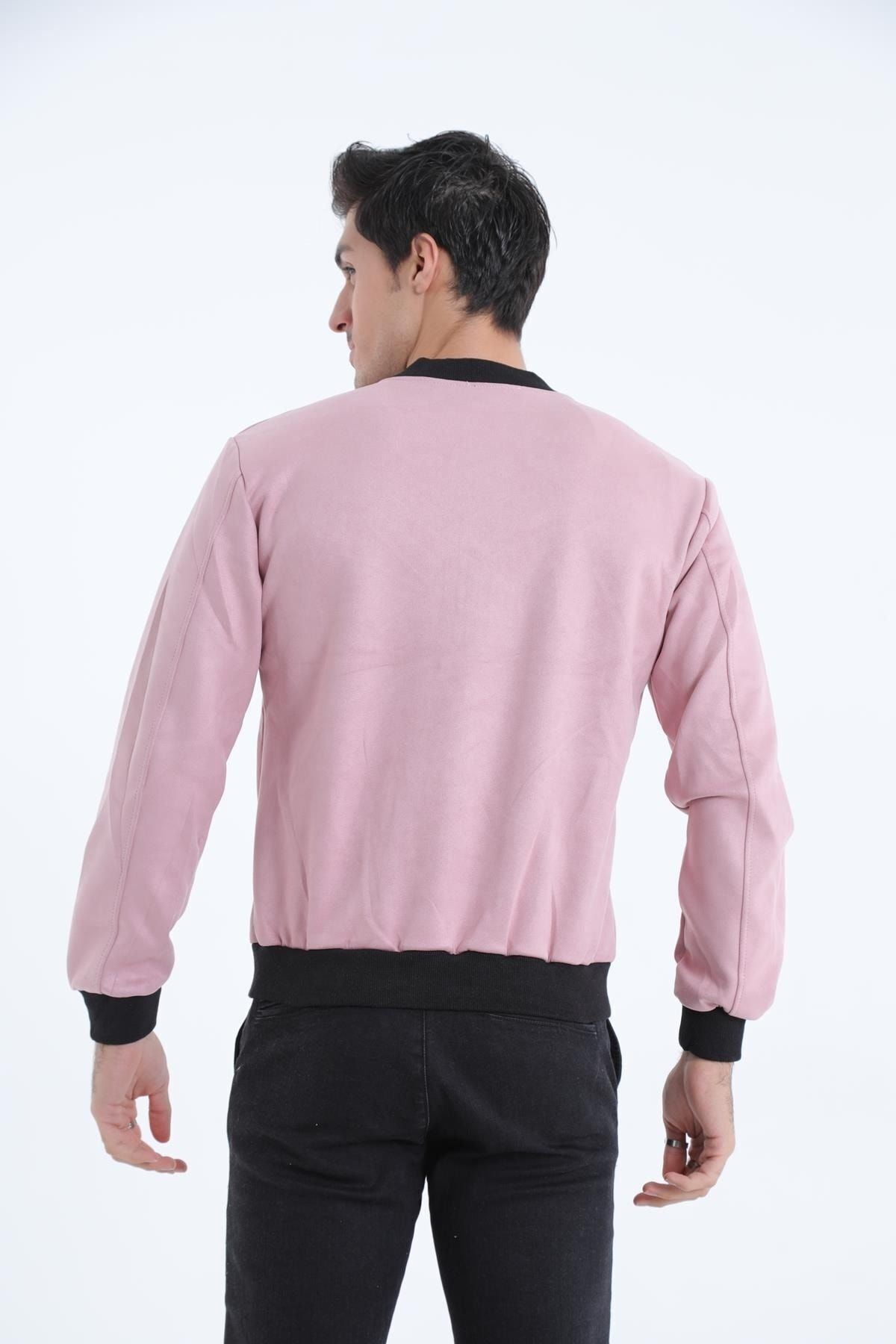 Erkek Dar Kesim Nubuk Süet Astarsız Likralı Su Itici Kolej Ceket