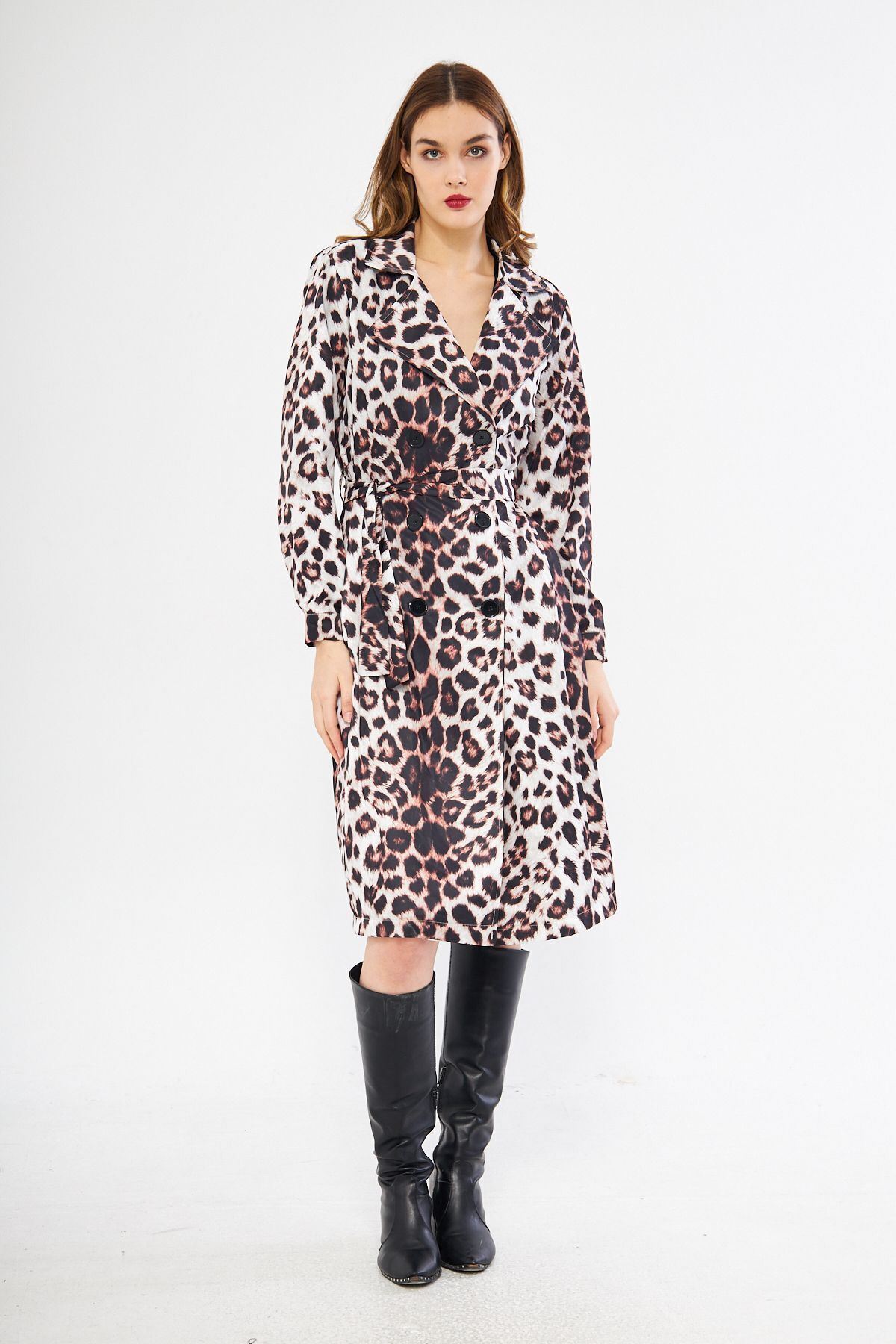 Astarsız Cepli Düğmeli Kuşaklı Yazlık Trenç