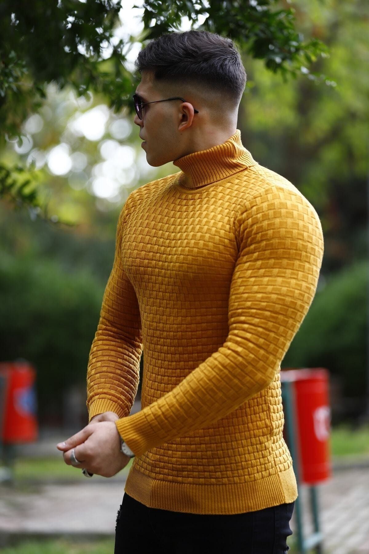 Hardal Boğazlı Triko