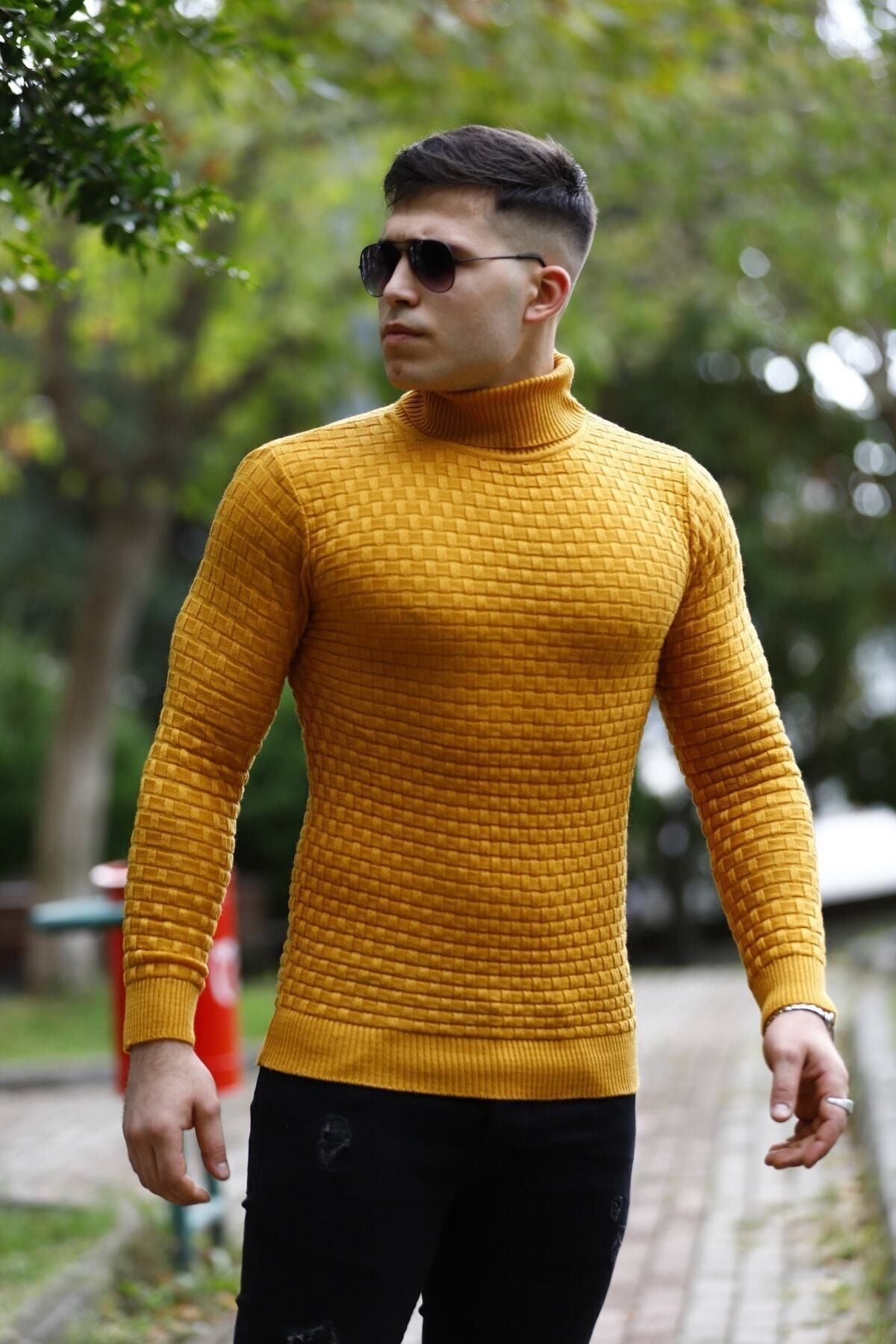 Hardal Boğazlı Triko