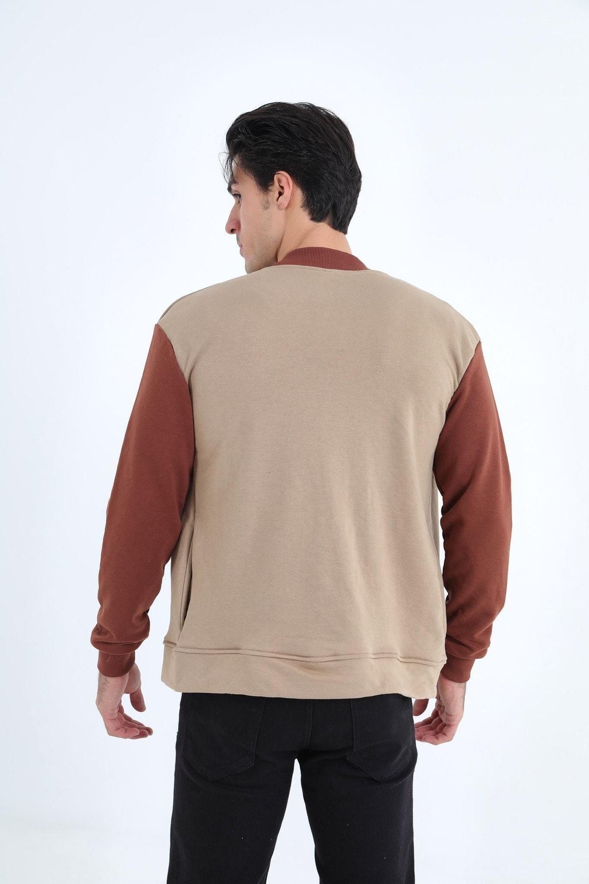 Erkek Mevsimlik Rahat Ve Şık Bej Kolej Ceket