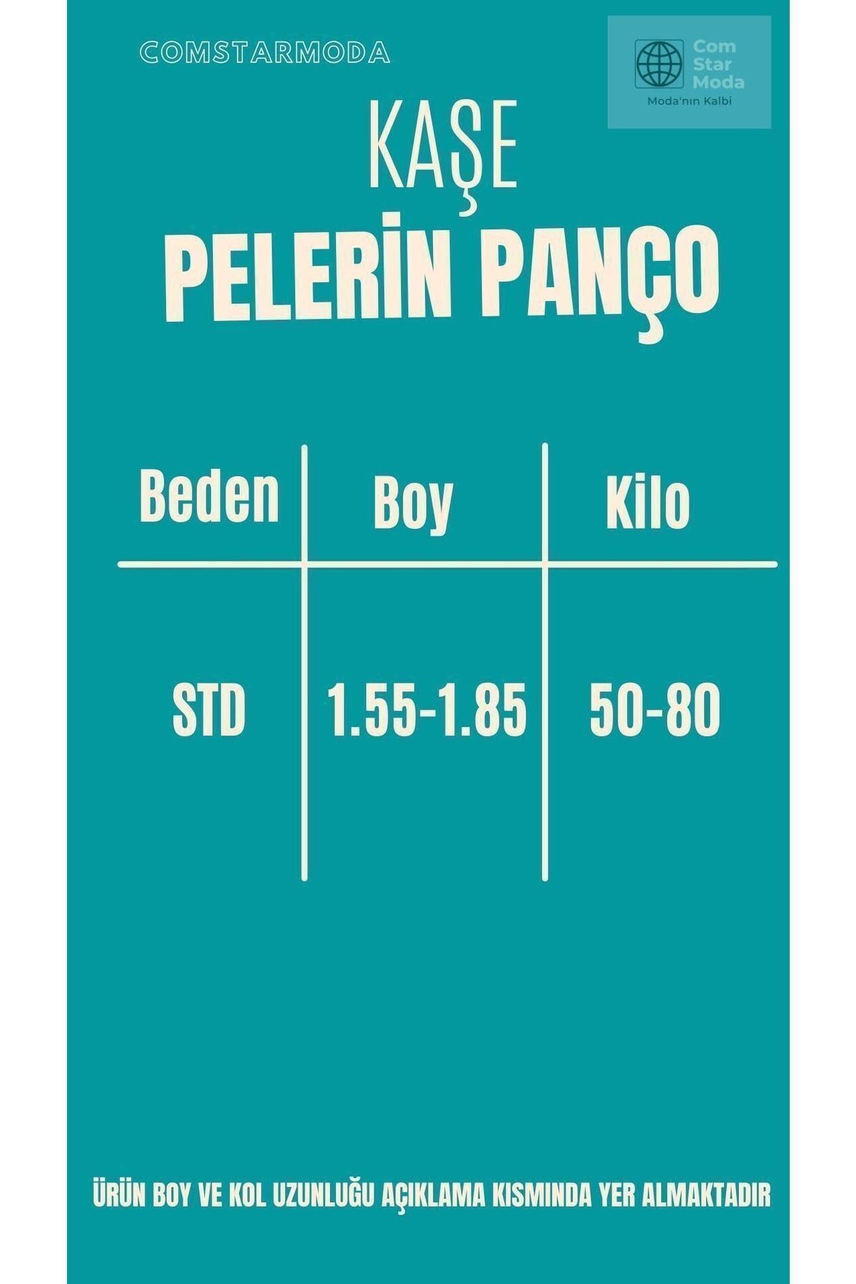 Kadın Kaşe Pelerin Panço