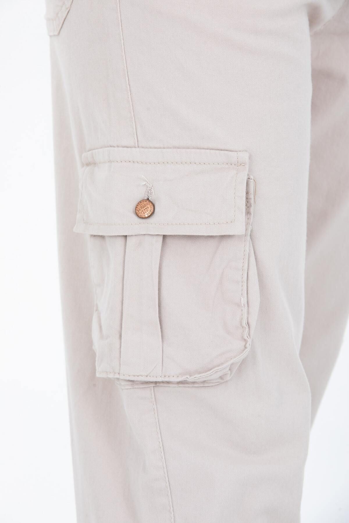 Kadın Jogger Rahat Kalıp Paça Lastikli Gabardin Pantolon