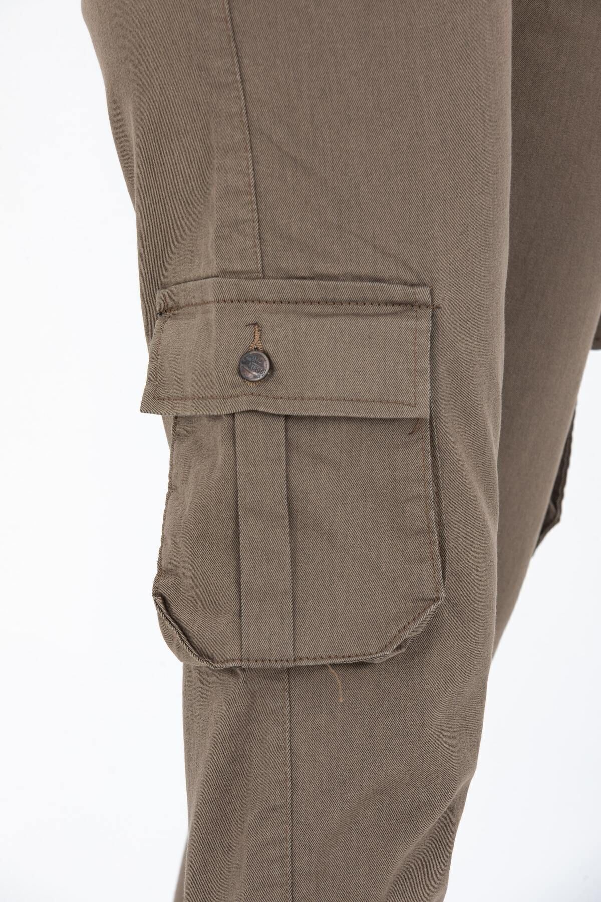 Kadın Jogger Rahat Kalıp Paça Lastikli Gabardin Pantolon