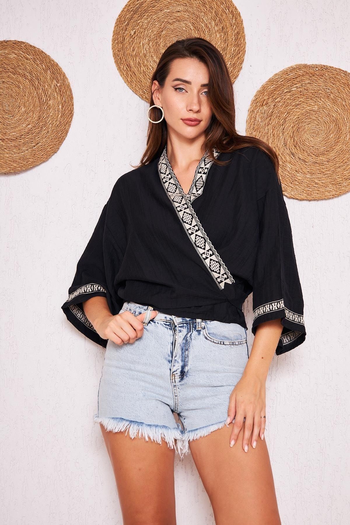 Kadın Kısa Kimono