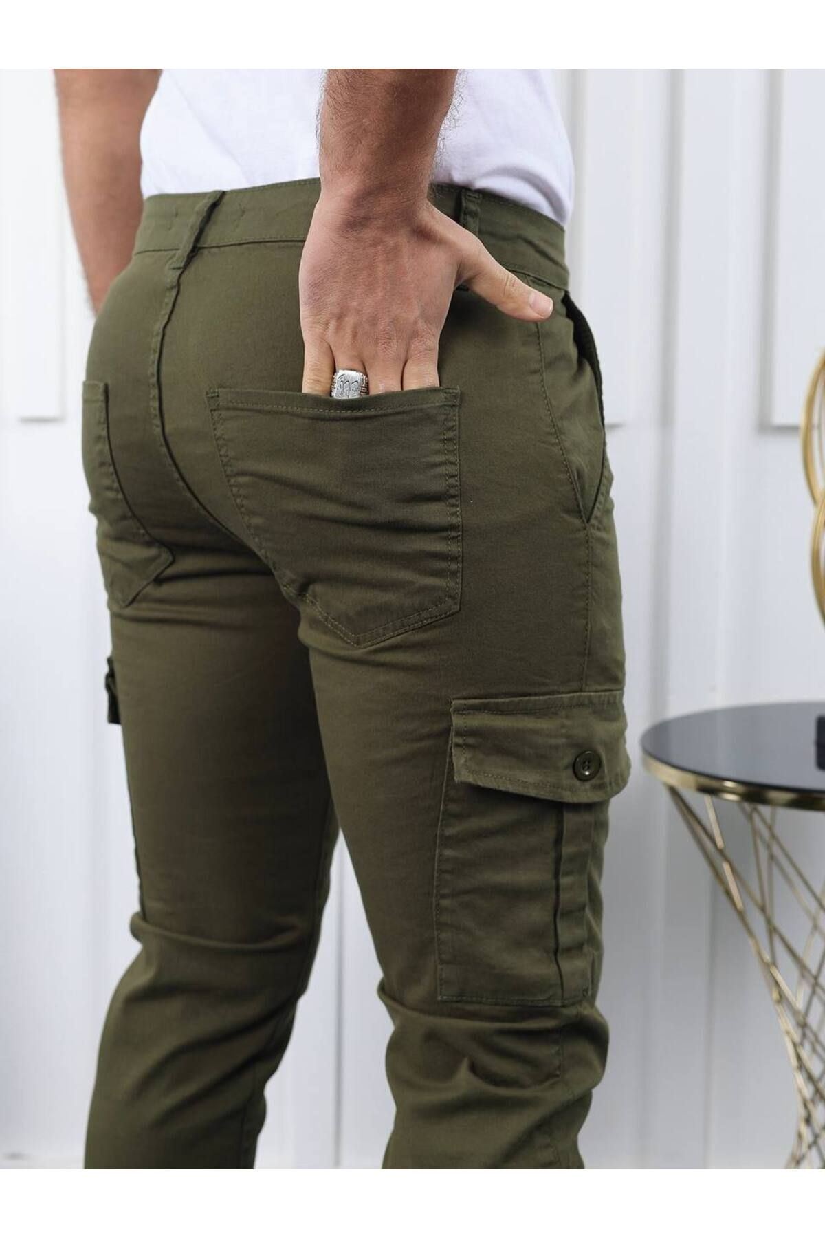 Erkek Körüklü Jogger Paça Lastiksiz Pantolon