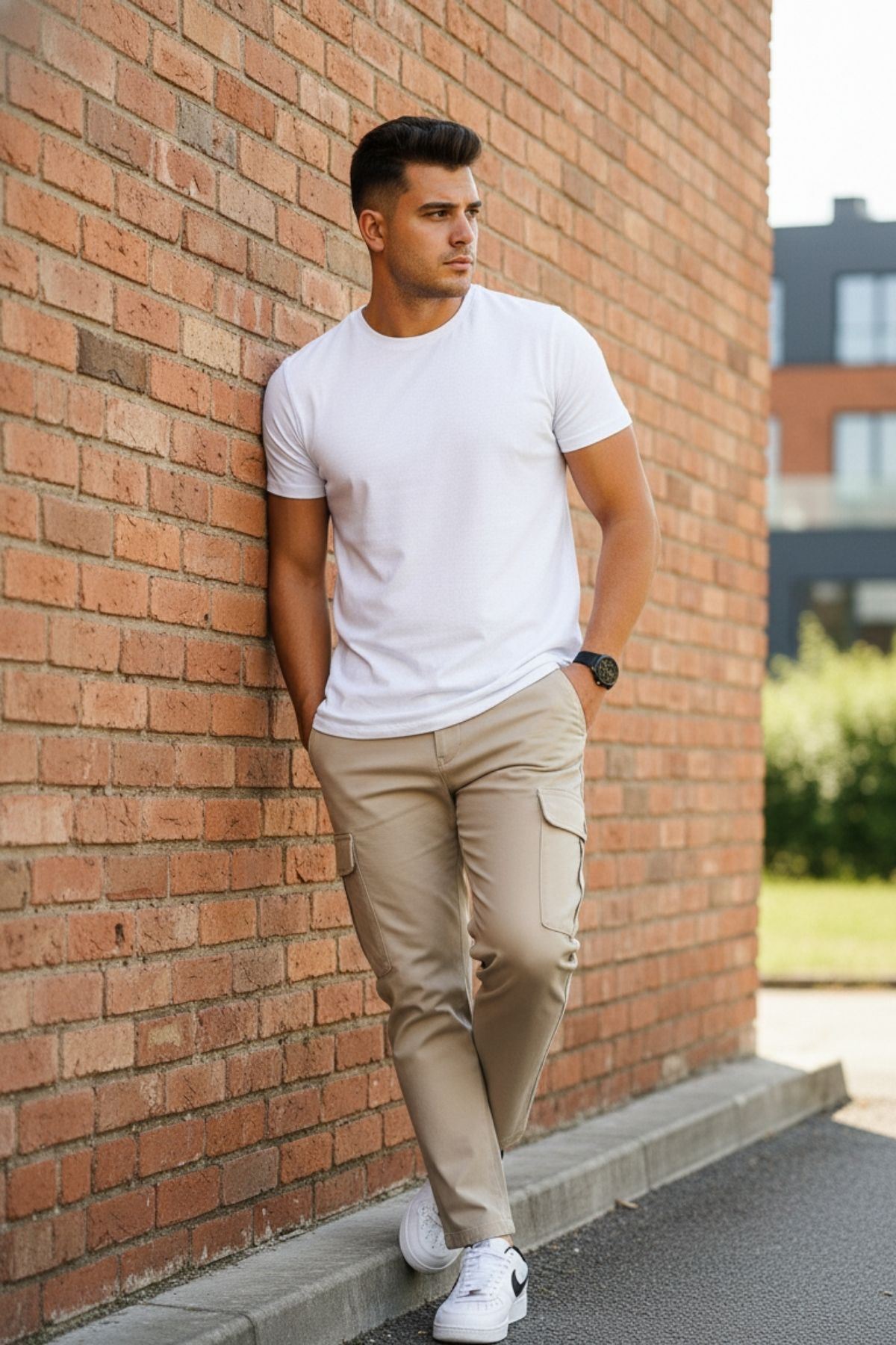 ERKEK KÖRÜKLÜ JOGGER PAÇA LASTİKSİZ PANTOLON