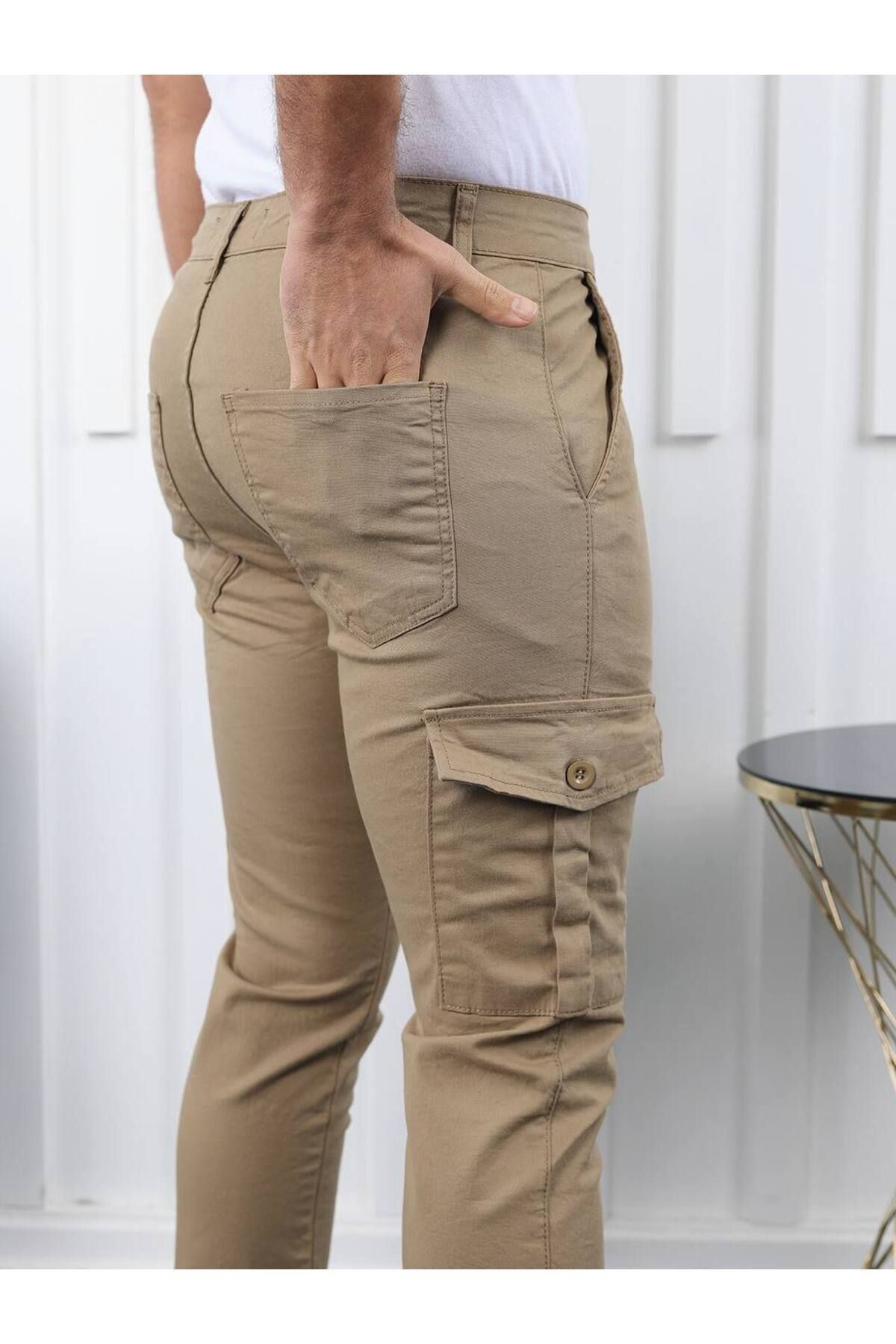 ERKEK KÖRÜKLÜ JOGGER PAÇA LASTİKSİZ PANTOLON