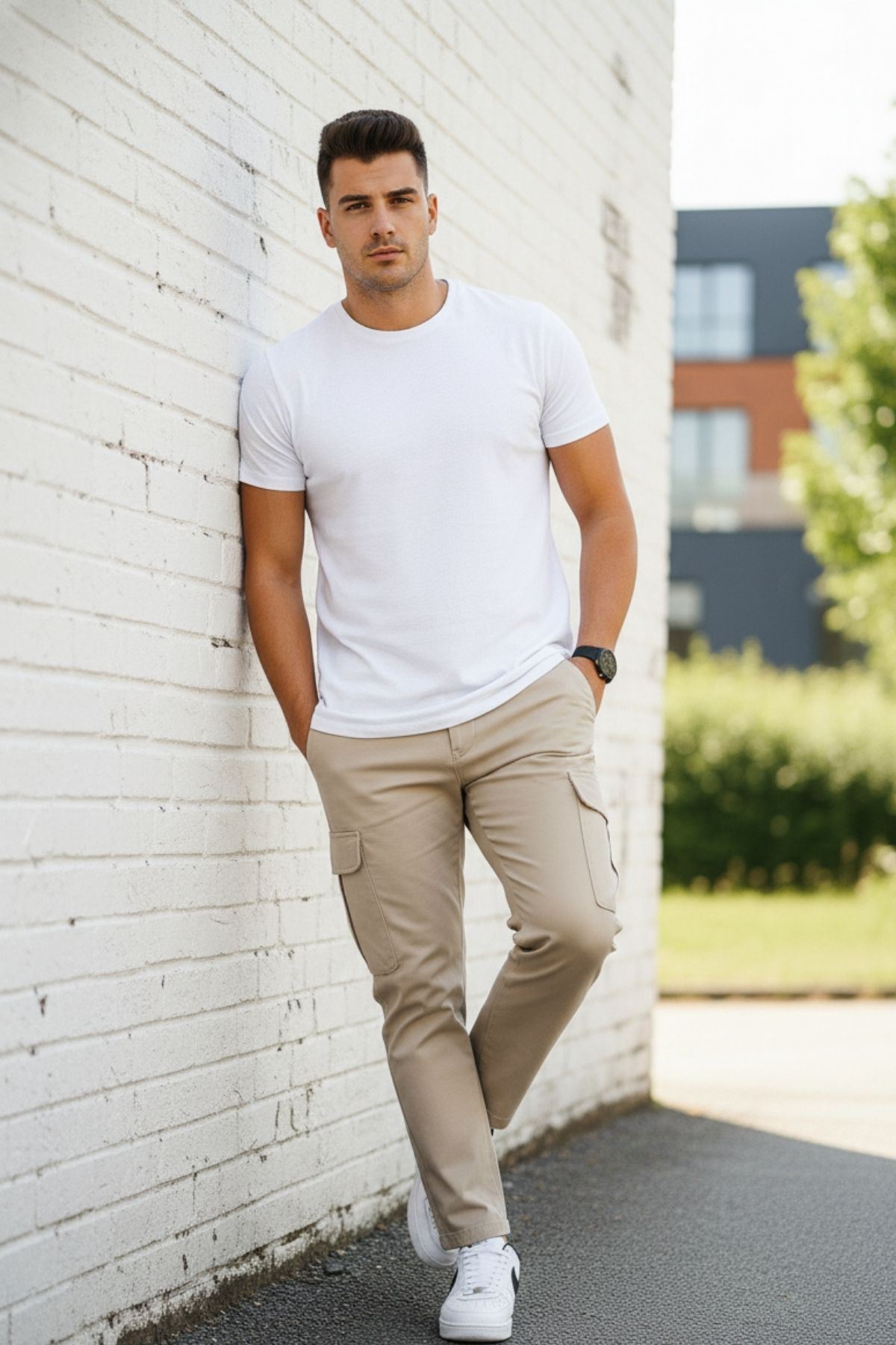 ERKEK KÖRÜKLÜ JOGGER PAÇA LASTİKSİZ PANTOLON