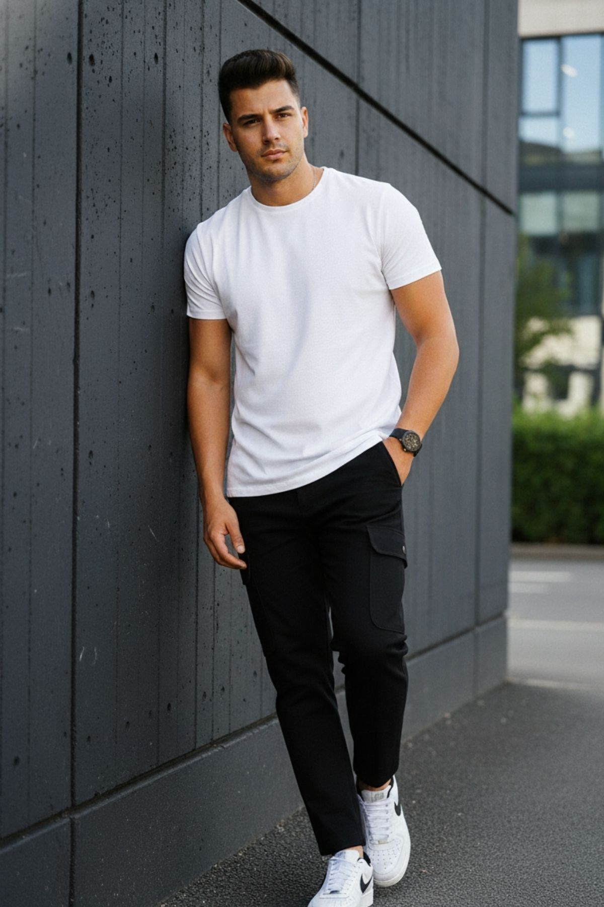 ERKEK KÖRÜKLÜ JOGGER PAÇA LASTİKSİZ PANTOLON