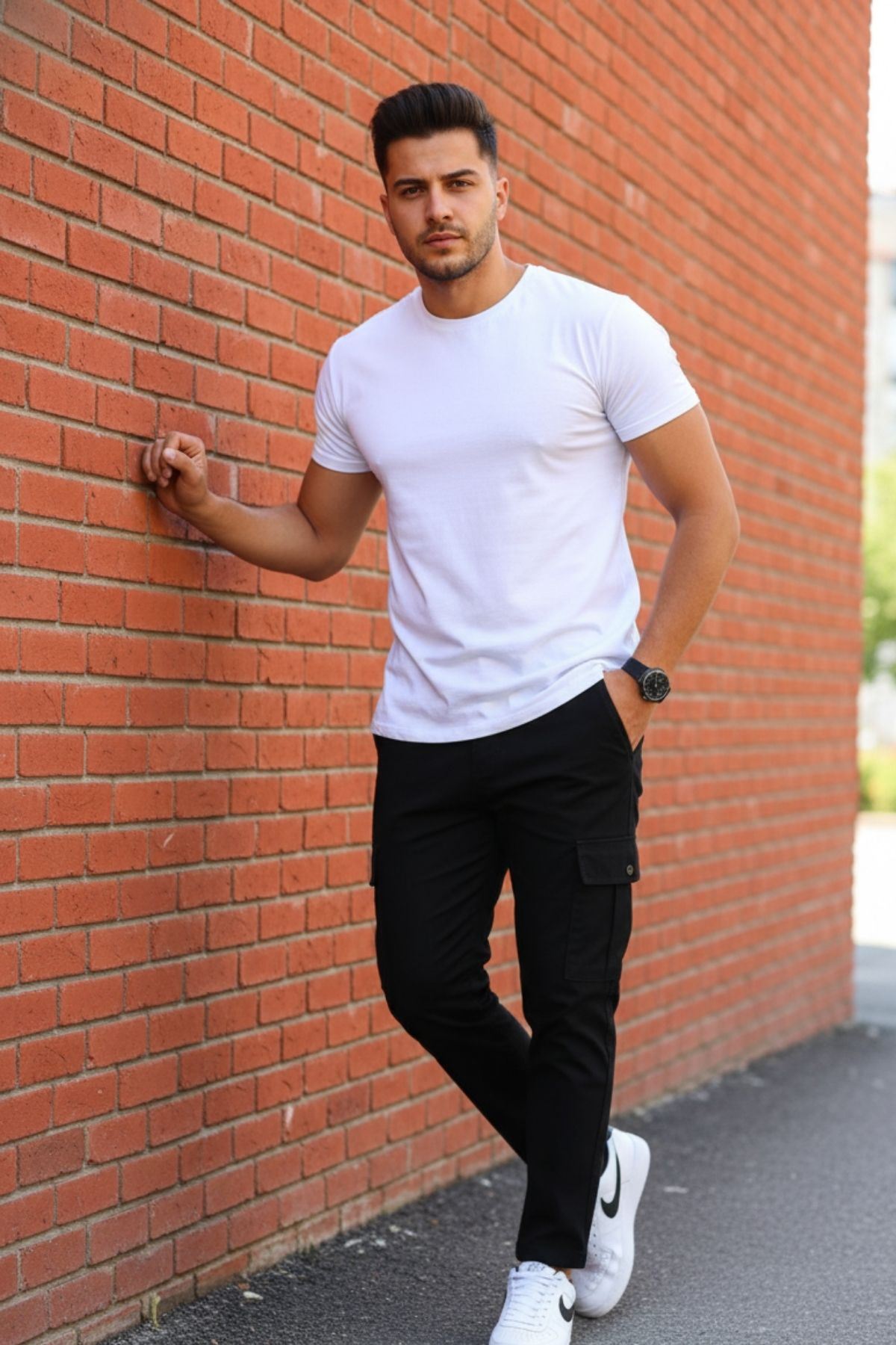 ERKEK KÖRÜKLÜ JOGGER PAÇA LASTİKSİZ PANTOLON