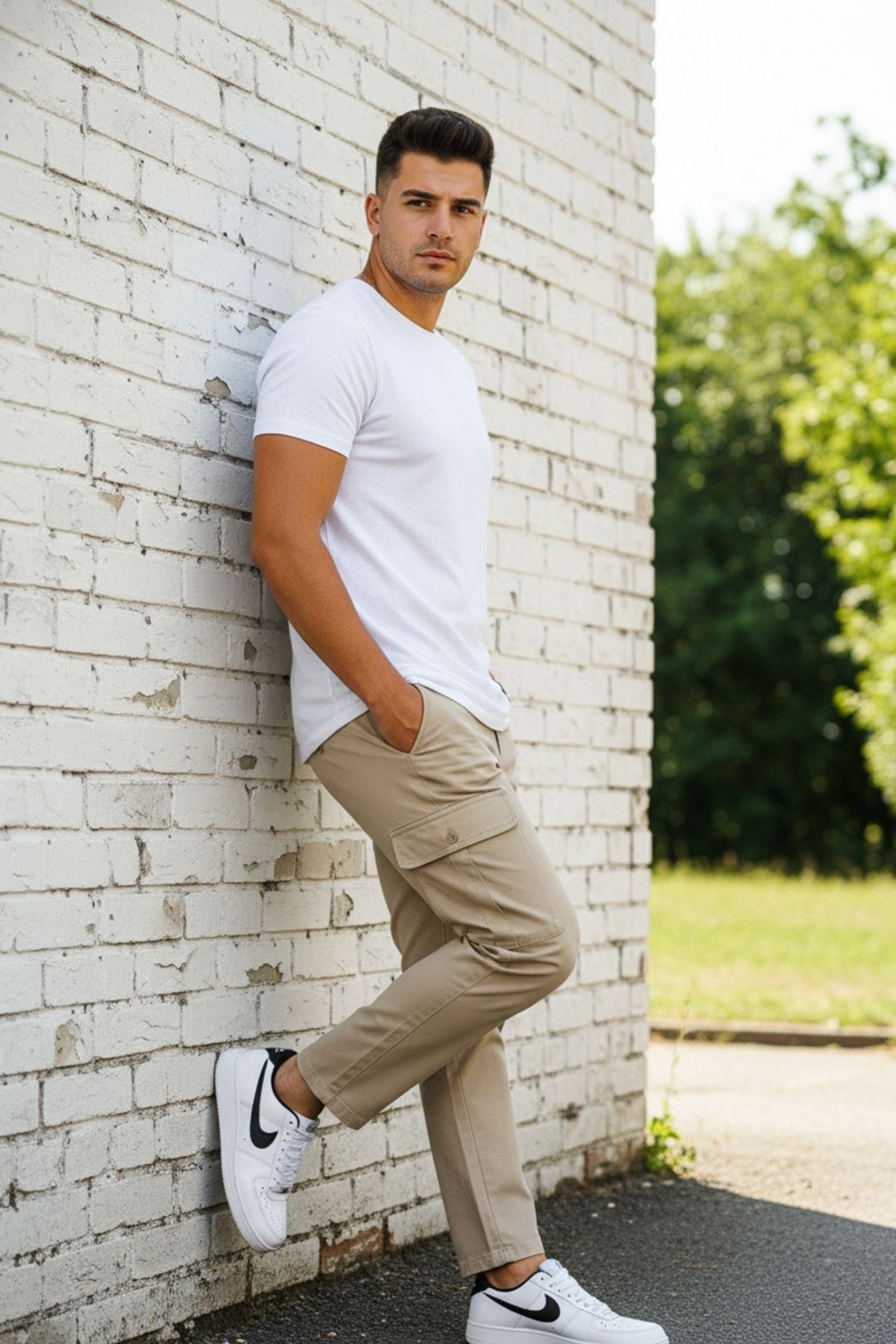 ERKEK KÖRÜKLÜ JOGGER PAÇA LASTİKSİZ PANTOLON