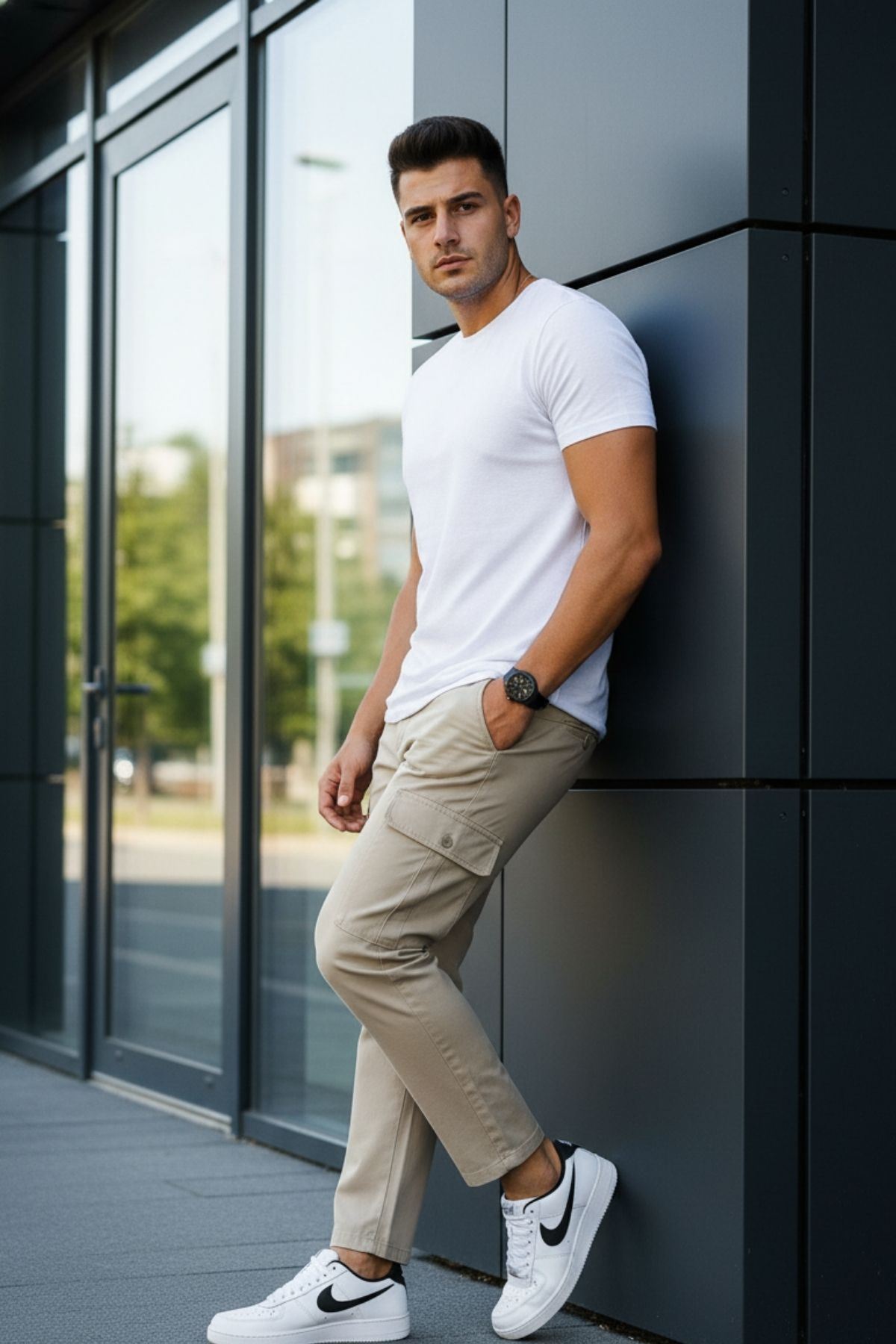 ERKEK KÖRÜKLÜ JOGGER PAÇA LASTİKSİZ PANTOLON