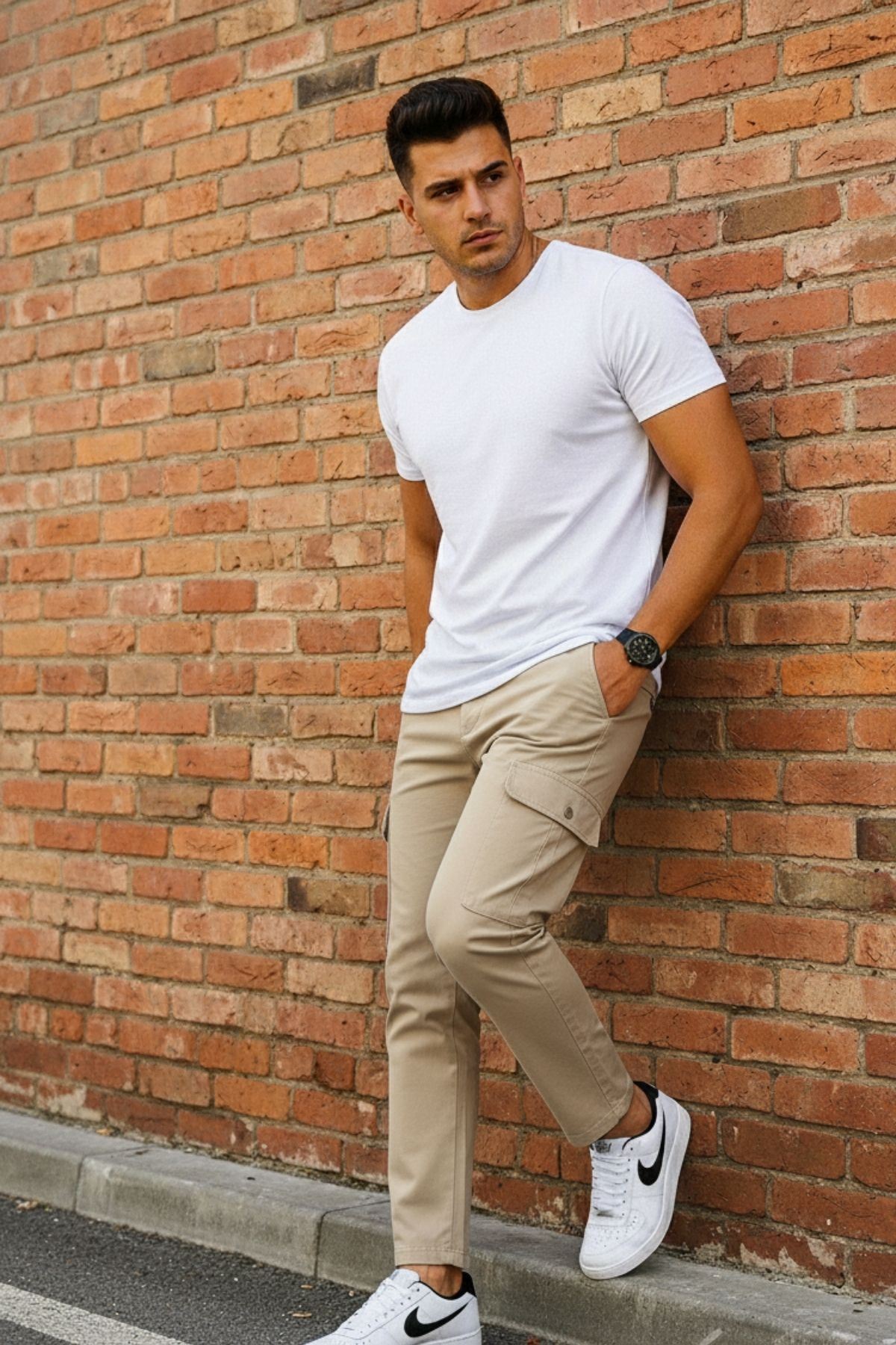 ERKEK KÖRÜKLÜ JOGGER PAÇA LASTİKSİZ PANTOLON