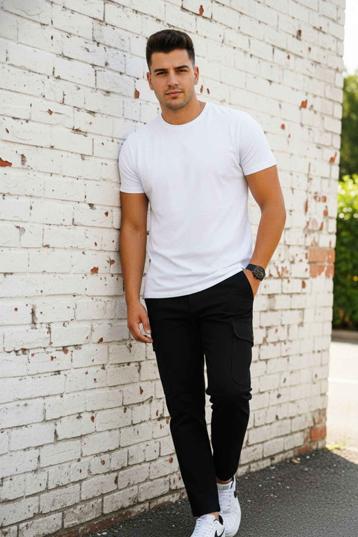 ERKEK KÖRÜKLÜ JOGGER PAÇA LASTİKSİZ PANTOLON