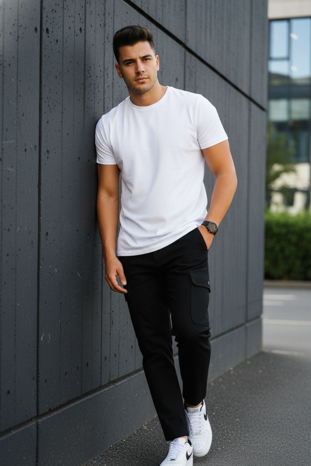 ERKEK KÖRÜKLÜ JOGGER PAÇA LASTİKSİZ PANTOLON