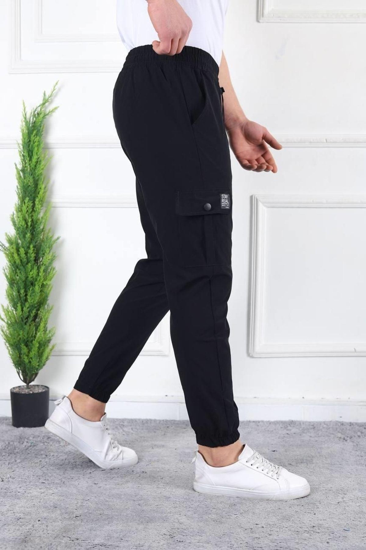 Erkek Slim Fit Jogger Alt Eşofman