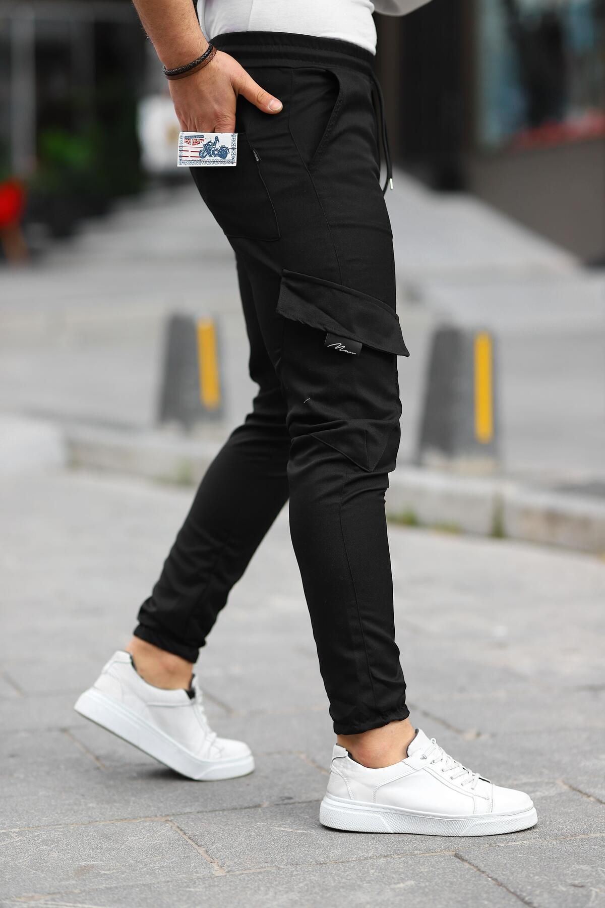 Erkek Bel Lastikli Jogger Paça Lastik Pantolon