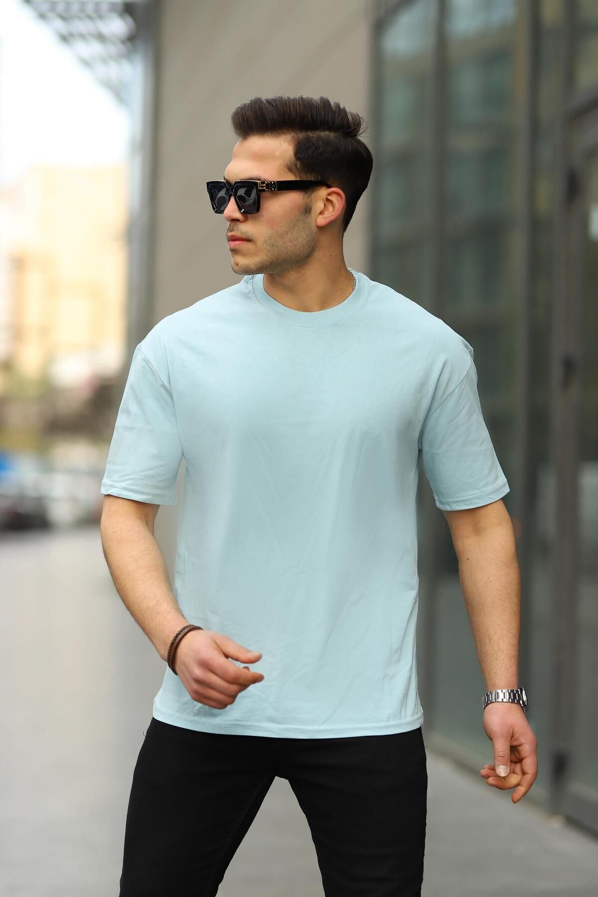 Erkek Oversize Baskısız Tişört