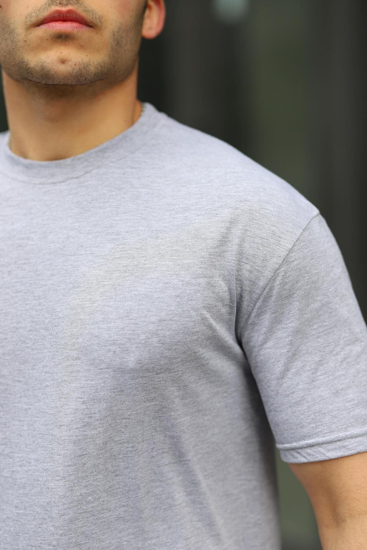 Erkek Oversize Baskısız Tişört