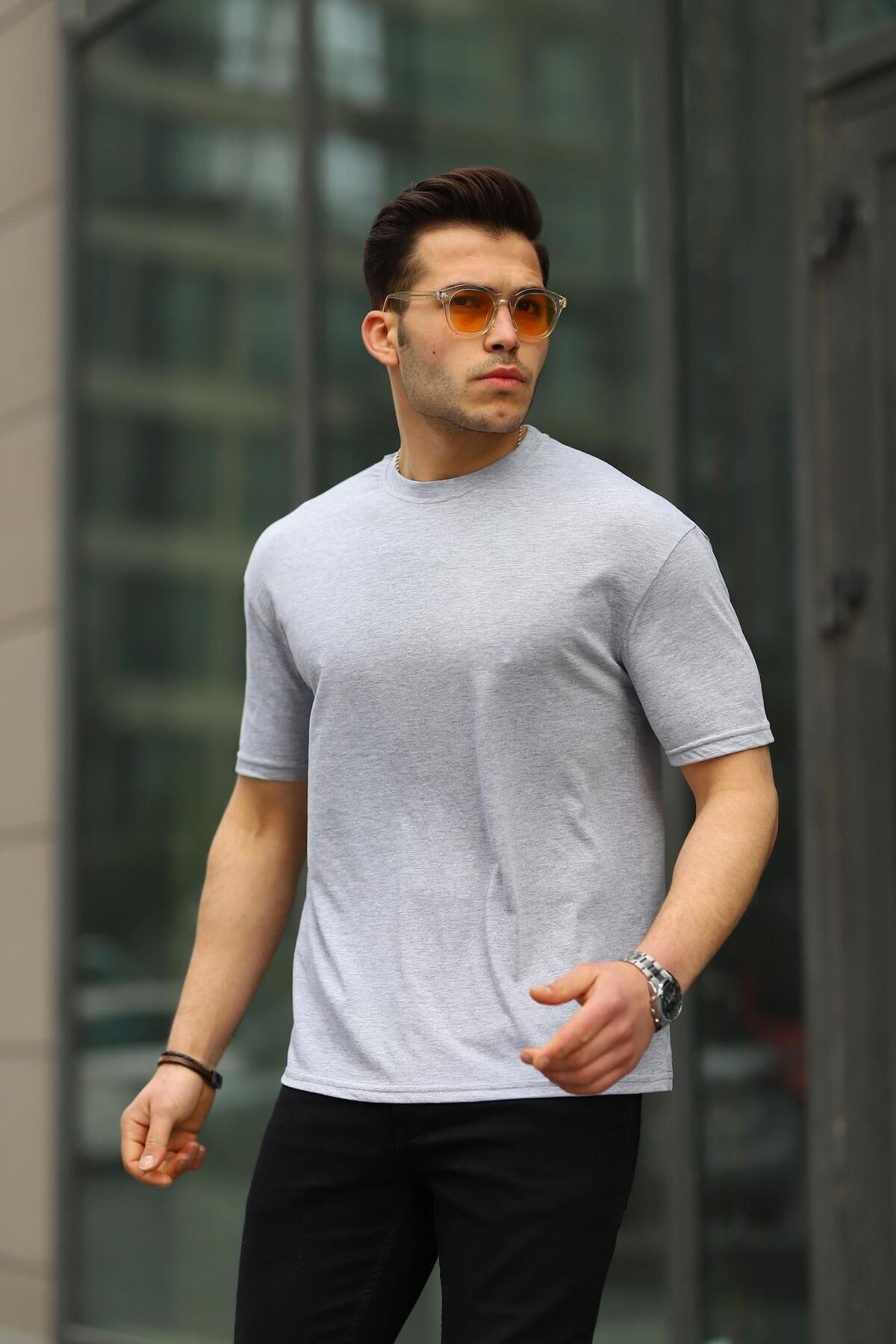 Erkek Oversize Baskısız Tişört