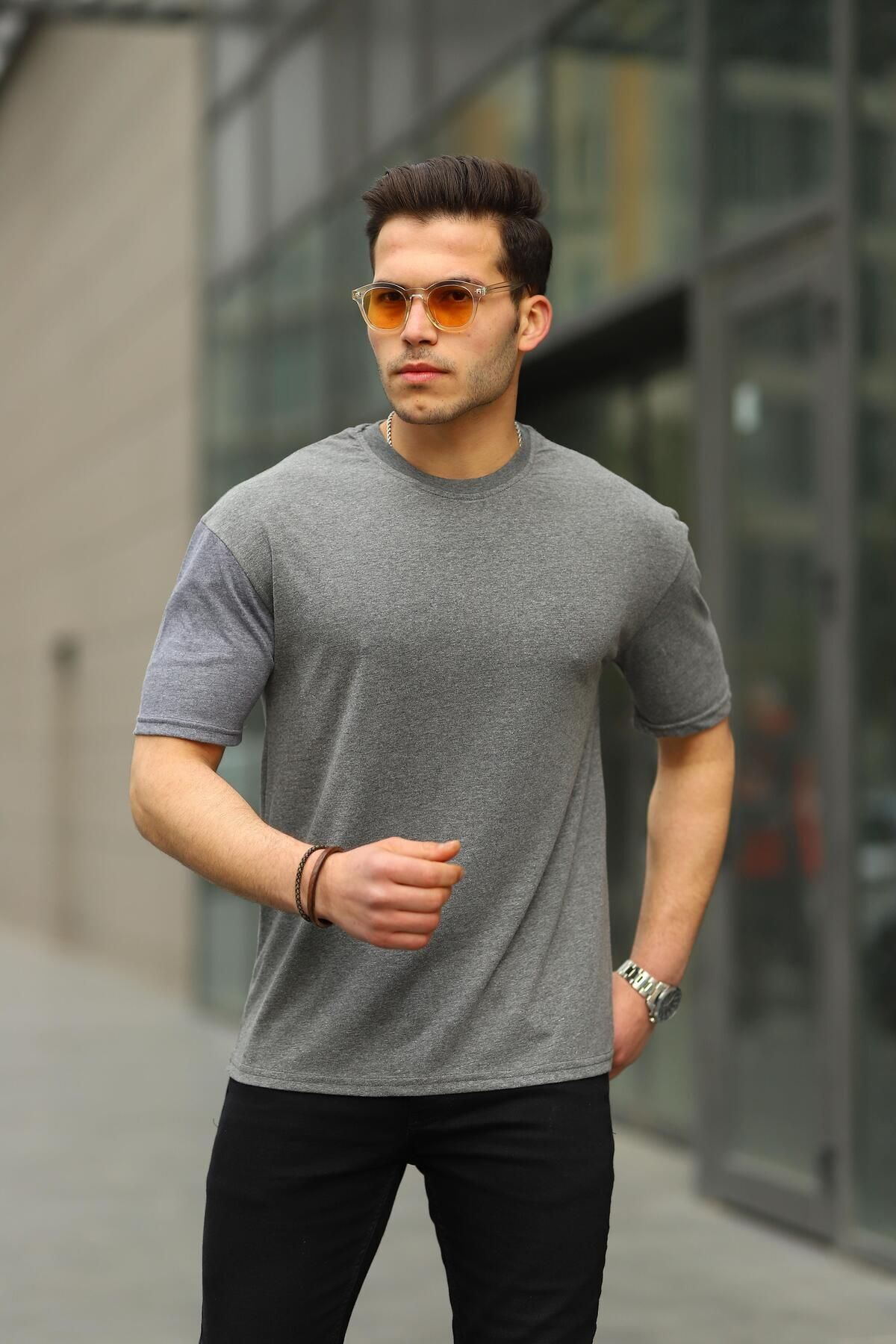 Erkek Oversize Baskısız Tişört