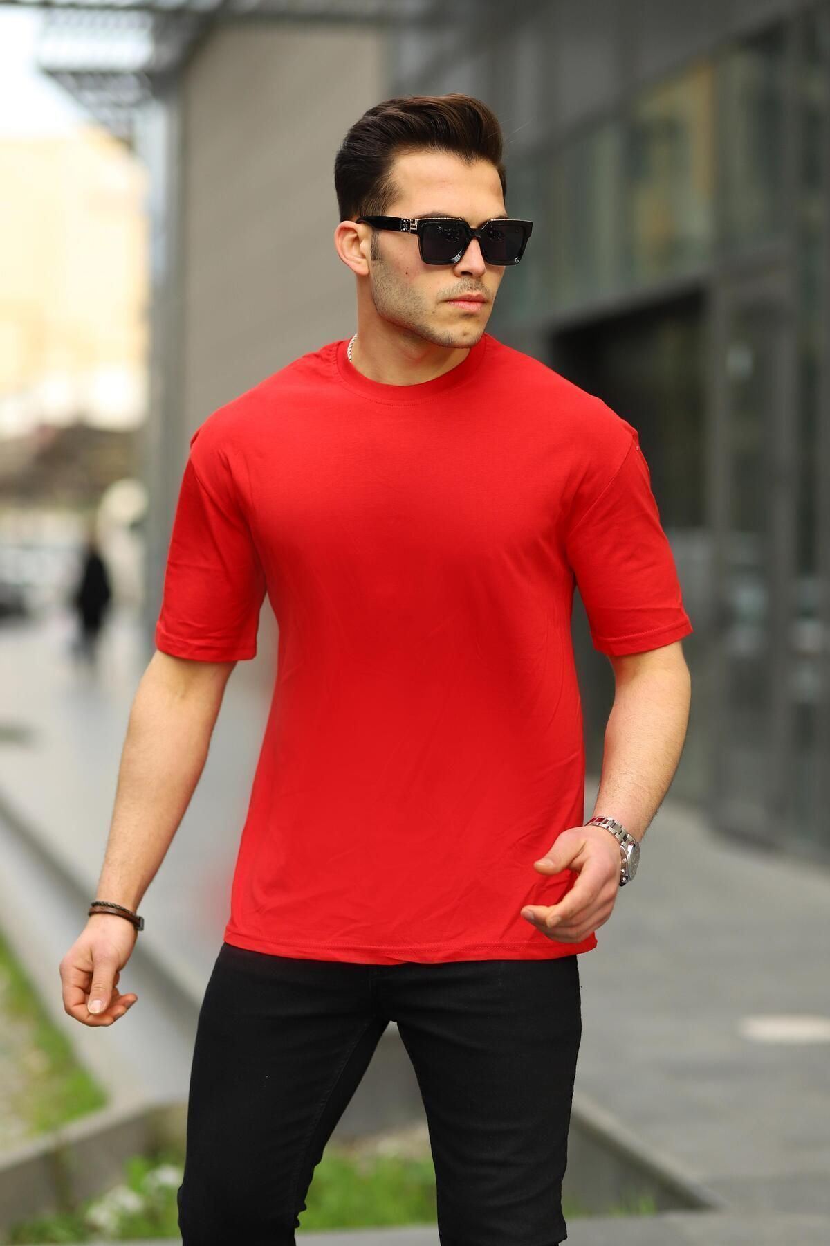 Erkek Oversize Baskısız Tişört