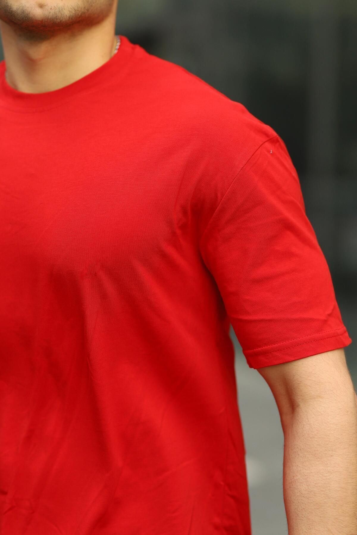 Erkek Oversize Baskısız Tişört