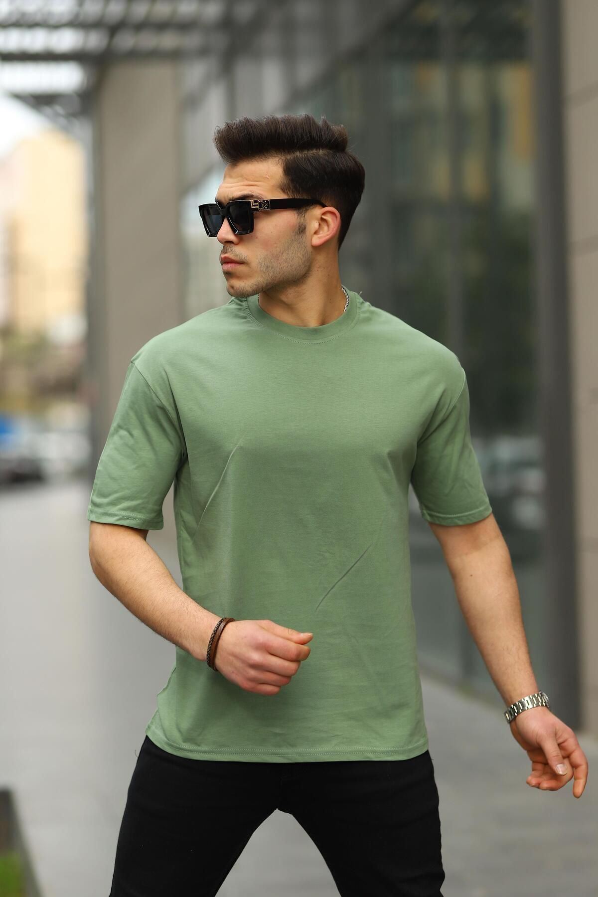 Erkek Oversize Baskısız Tişört