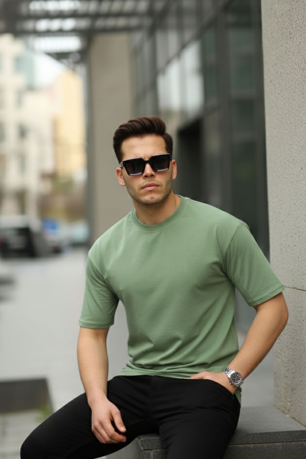 Erkek Oversize Baskısız Tişört