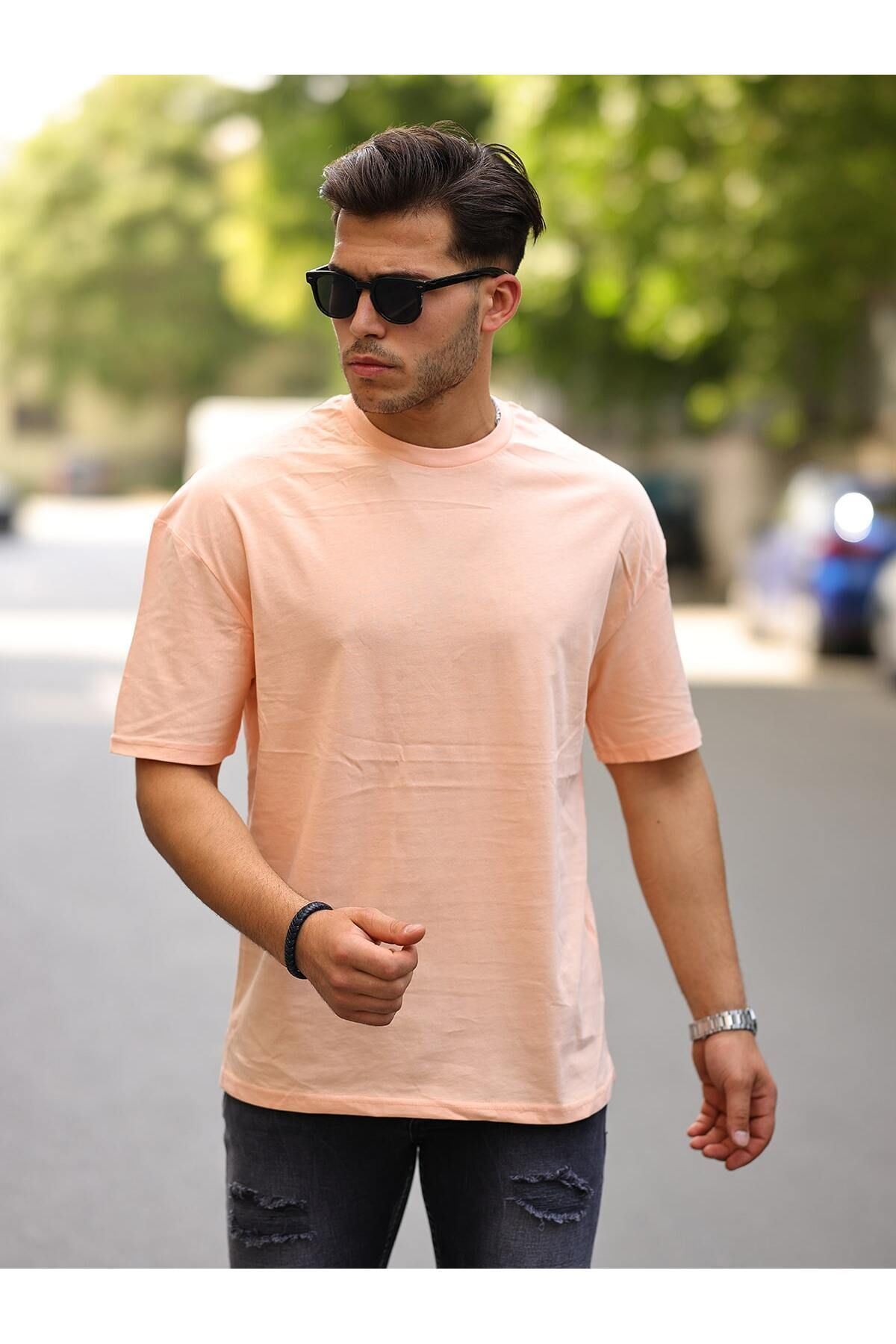 Erkek Oversize Baskısız Tişört