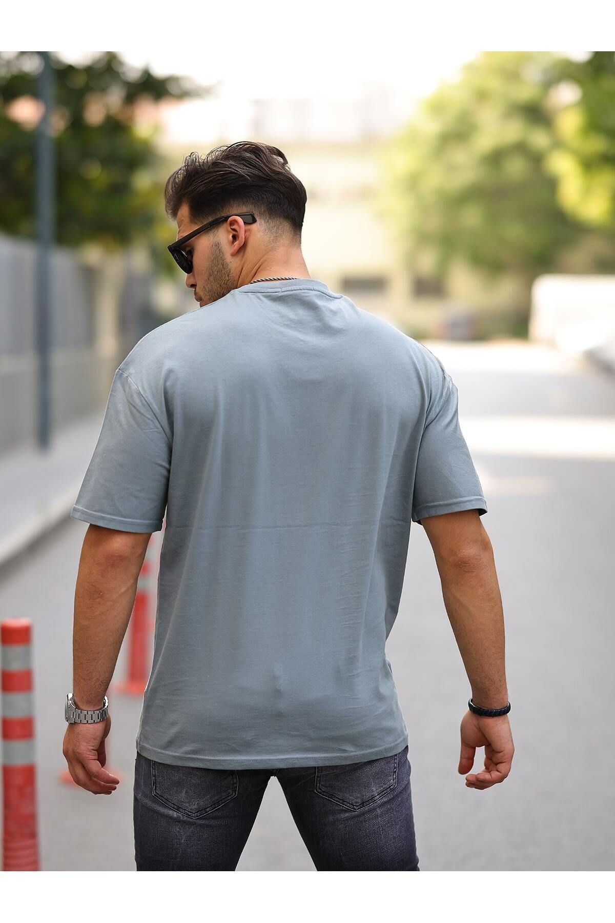Erkek Owersize Baskısız Tişört