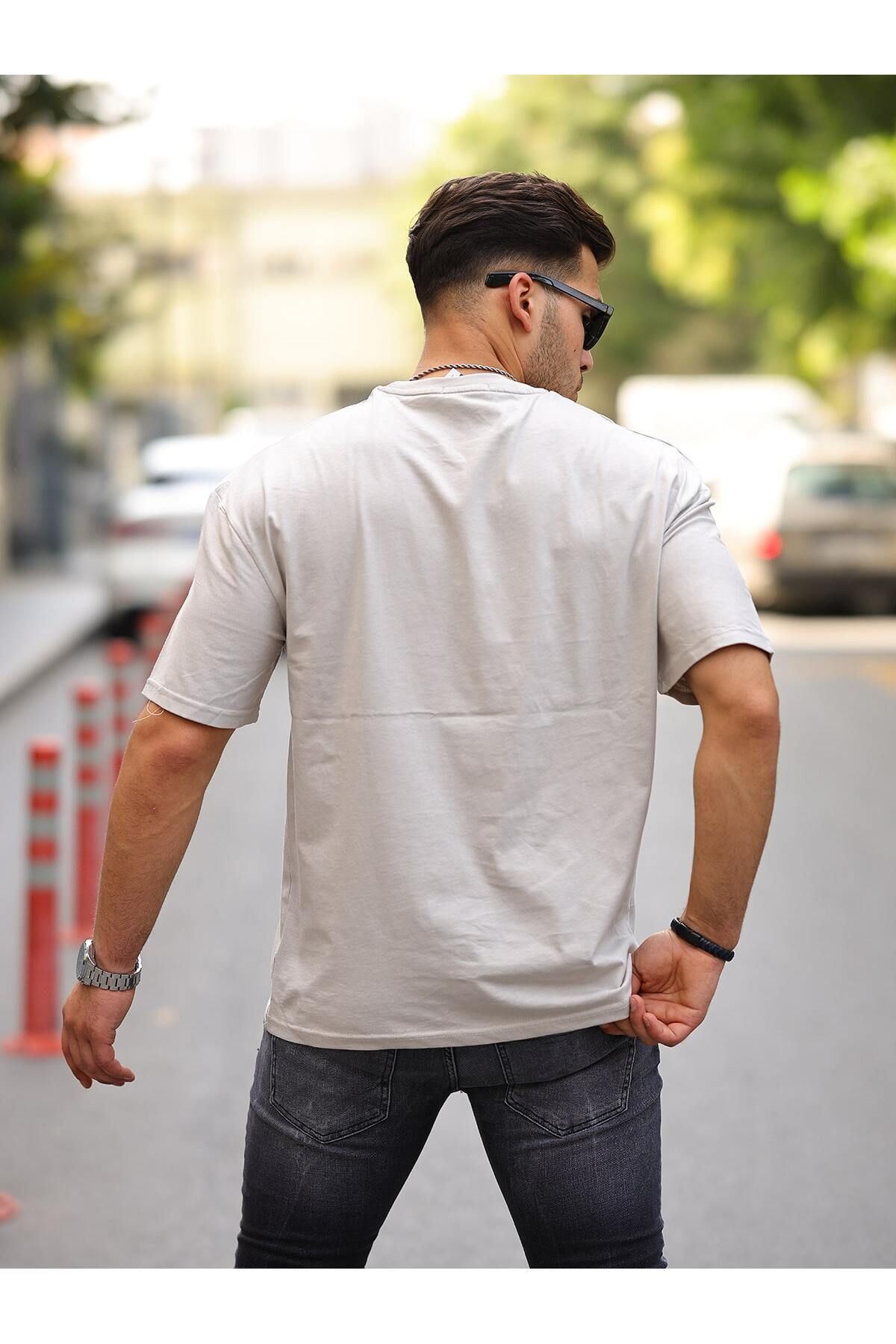 Erkek Oversize Baskısız Tişört