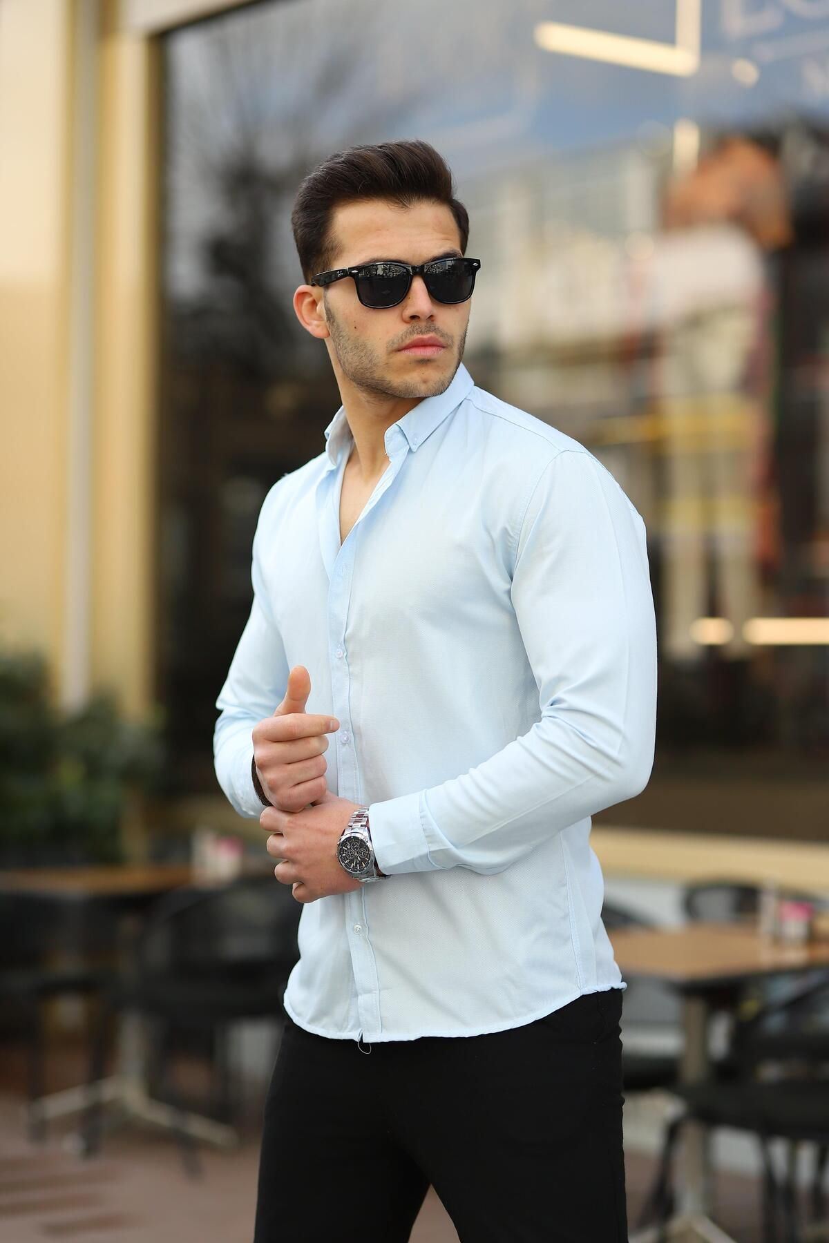 Erkek Klasik Slim Fit Gömlek