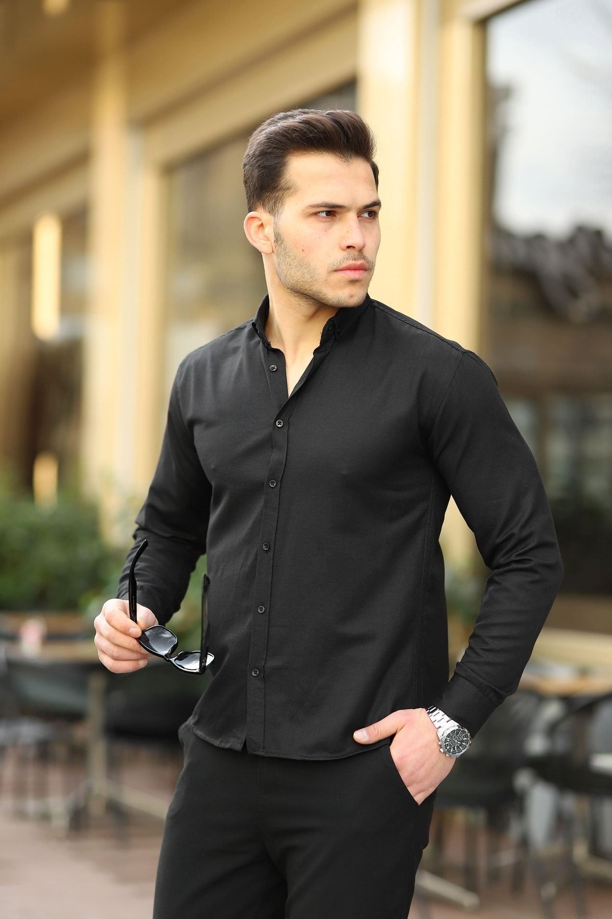 Erkek Klasik Slim Fit Gömlek