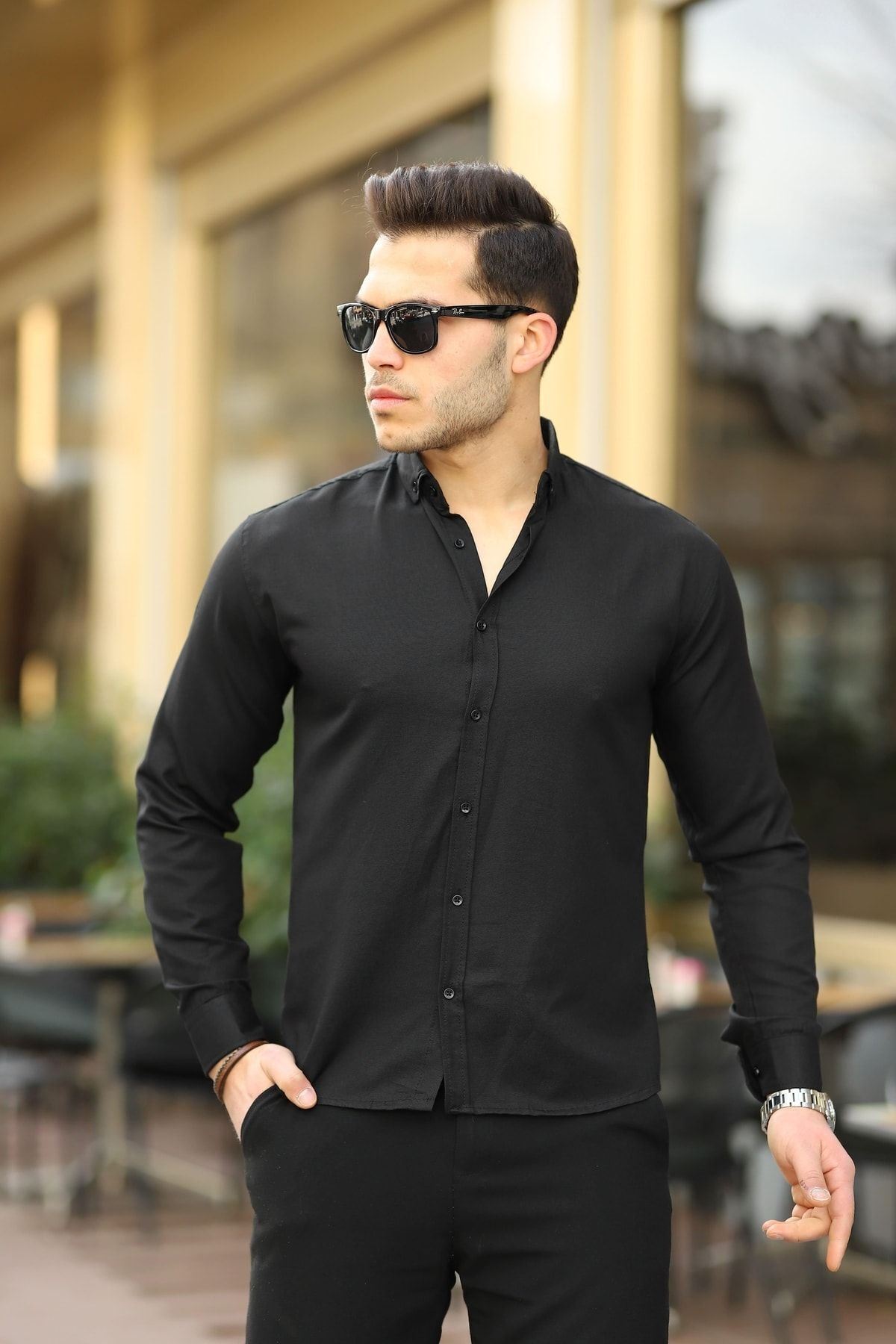 Erkek Klasik Slim Fit Gömlek