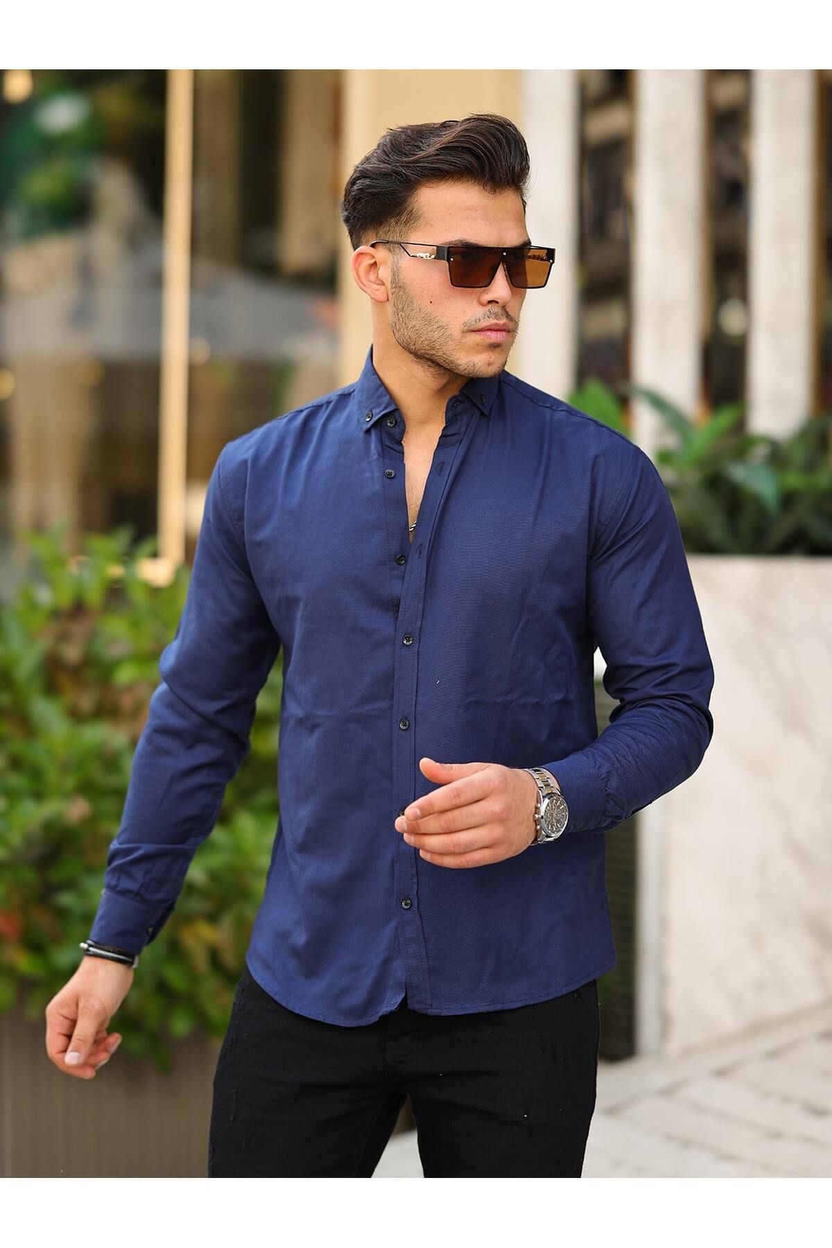 Erkek Klasik Slim Fit Gömlek