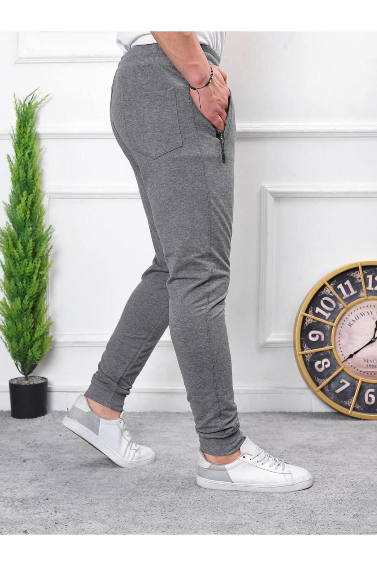 Erkek Iki Iplik Compact Kumaş Baskılı Eşofman