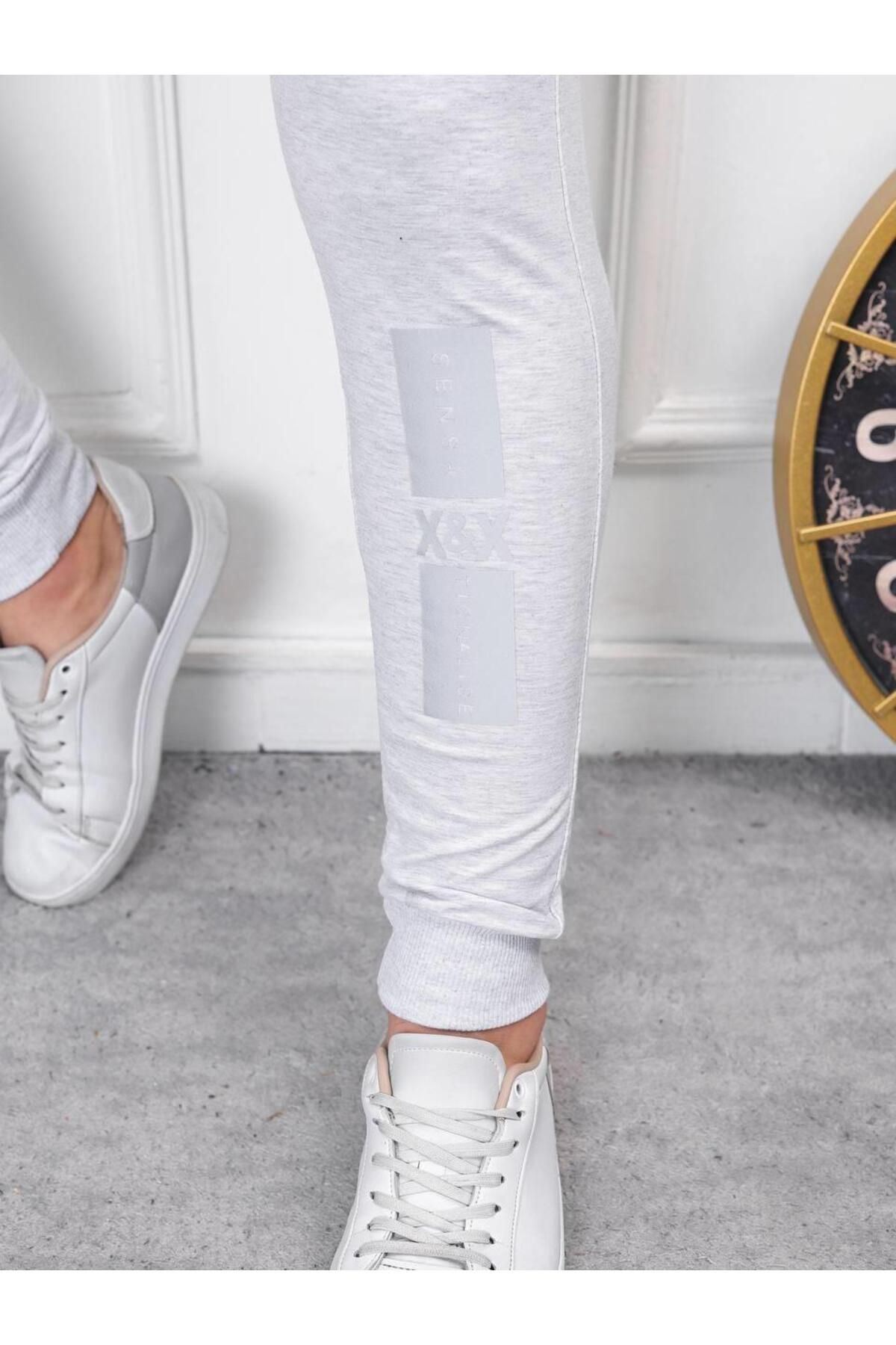 Erkek Iki Iplik Compact Kumaş Baskılı Eşofman