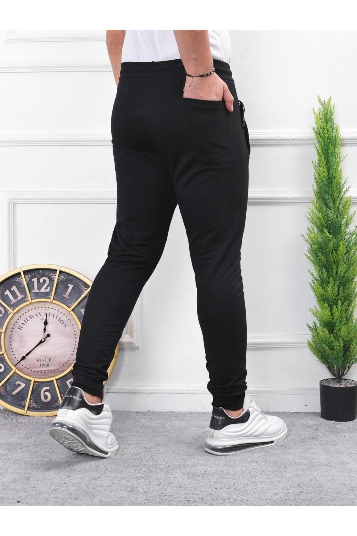 Erkek Iki Iplik Compact Kumaş Baskılı Eşofman