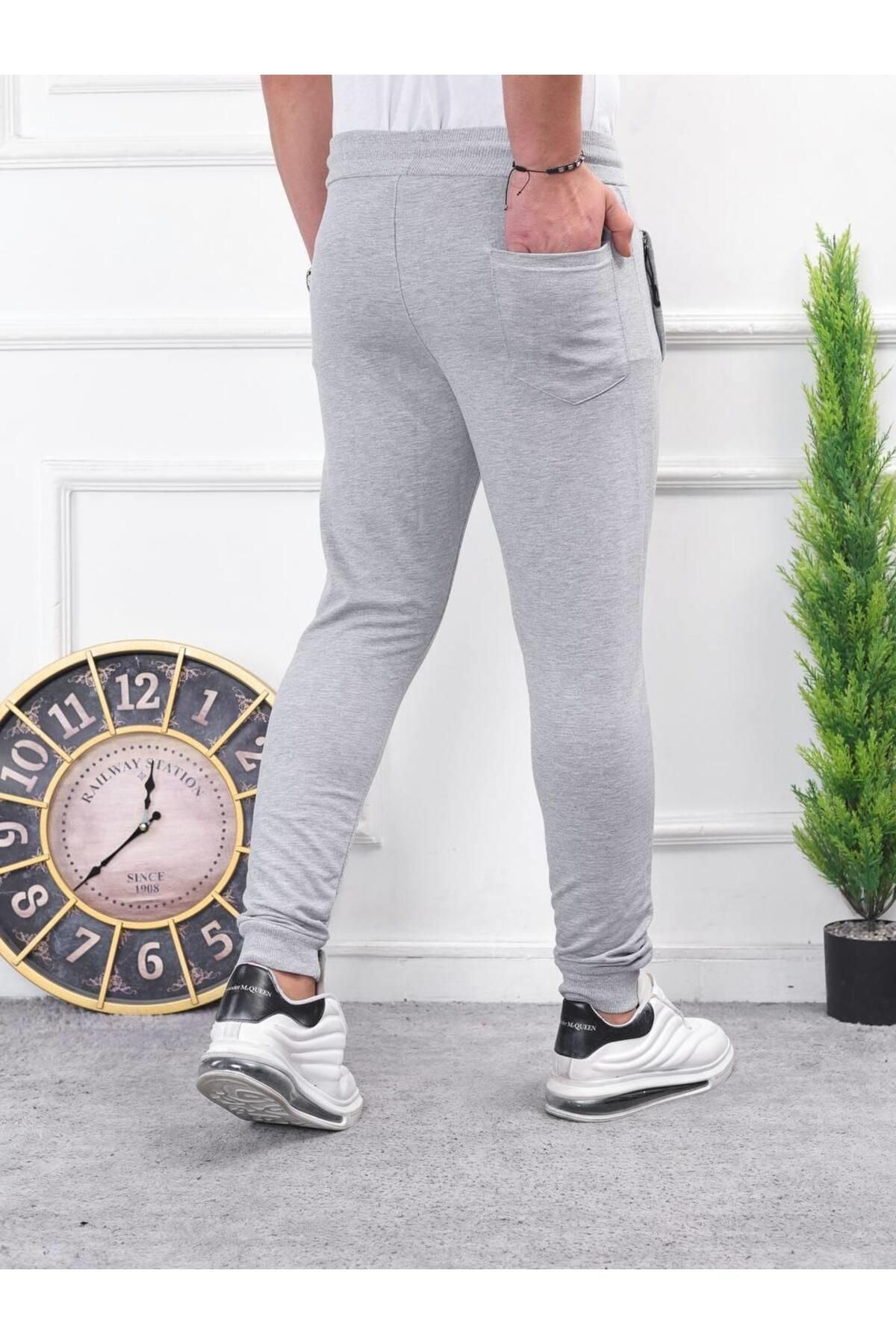 Erkek Iki Iplik Compact Kumaş Baskılı Eşofman