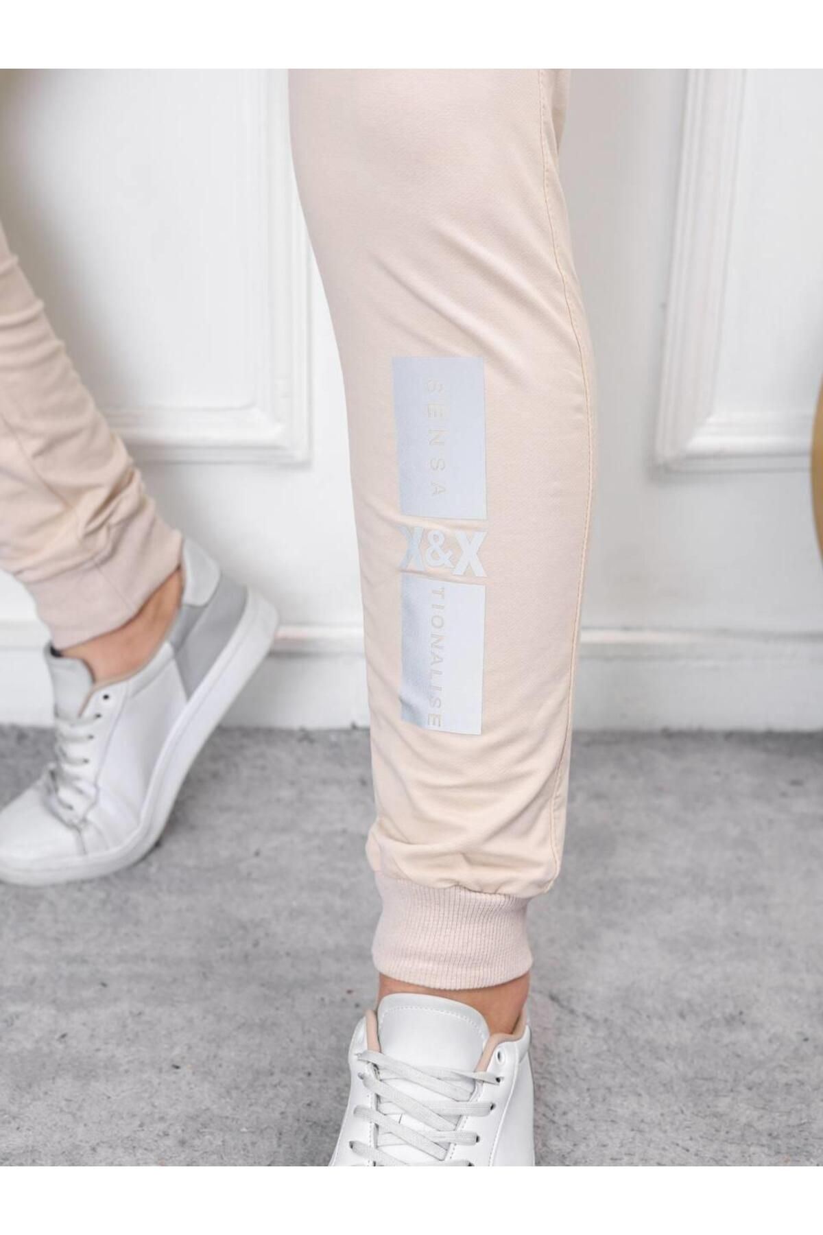 Erkek Iki Iplik Compact Kumaş Baskılı Eşofman