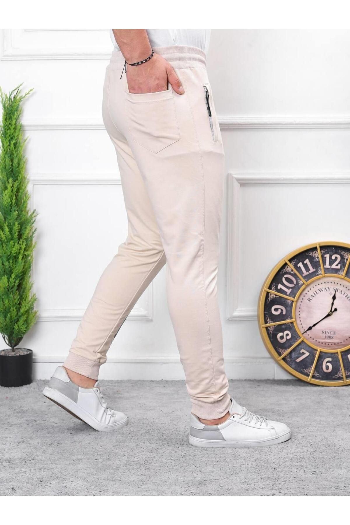 Erkek Iki Iplik Compact Kumaş Baskılı Eşofman