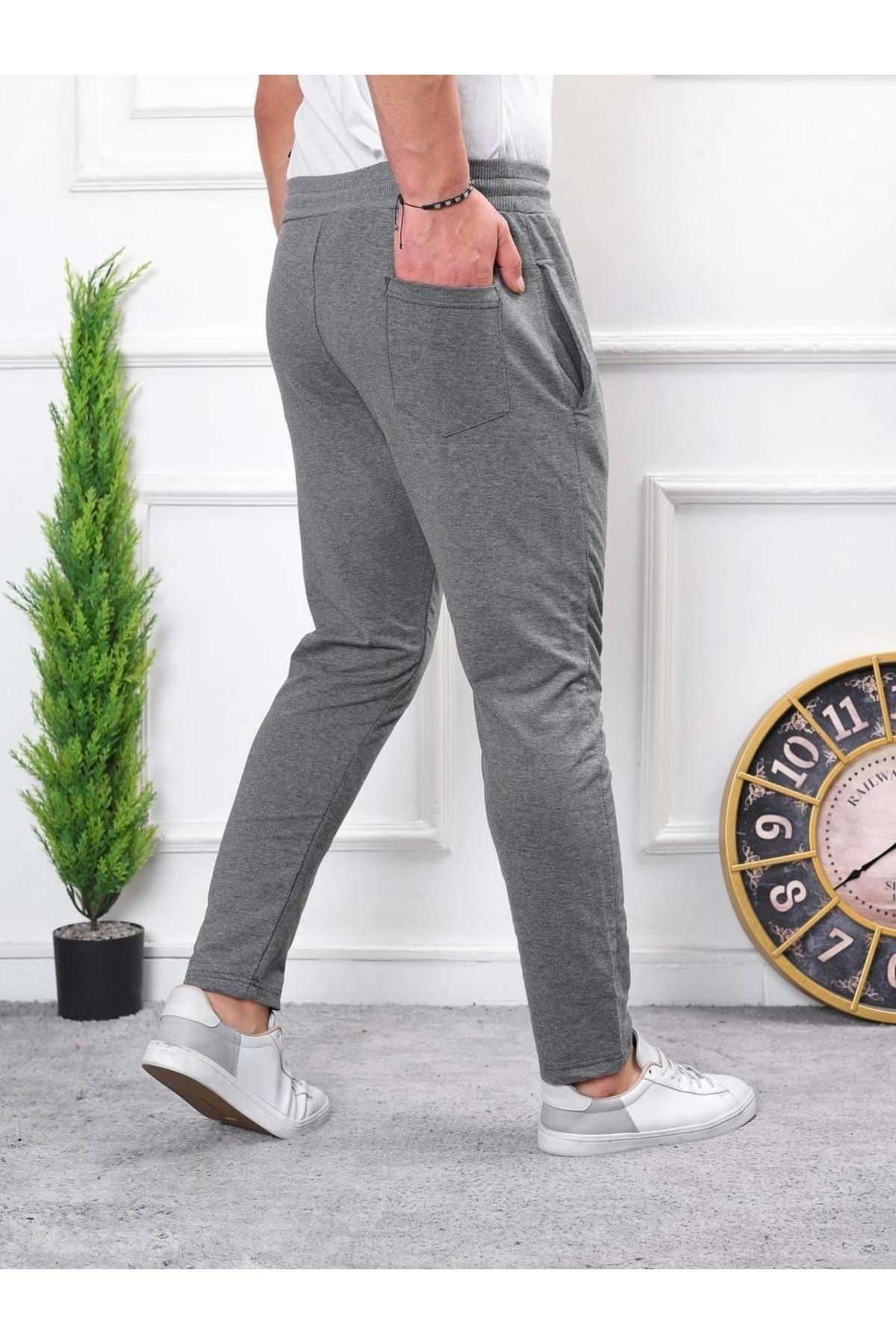 Erkek Iki Iplik Compact Kumaş Baskılı Eşofman